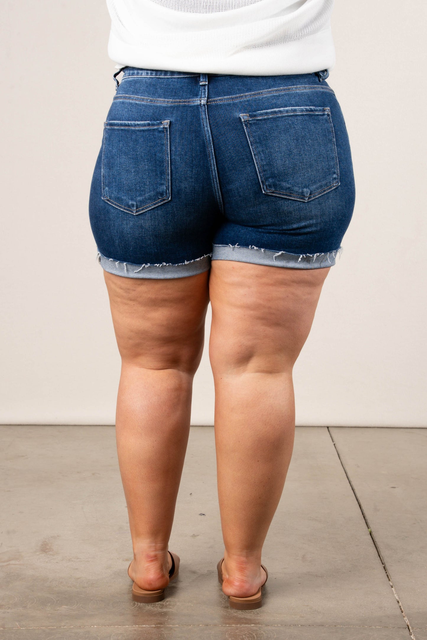 Risen Denim | Logan High Rise Cuffed Denim Shorts *Final Sale*