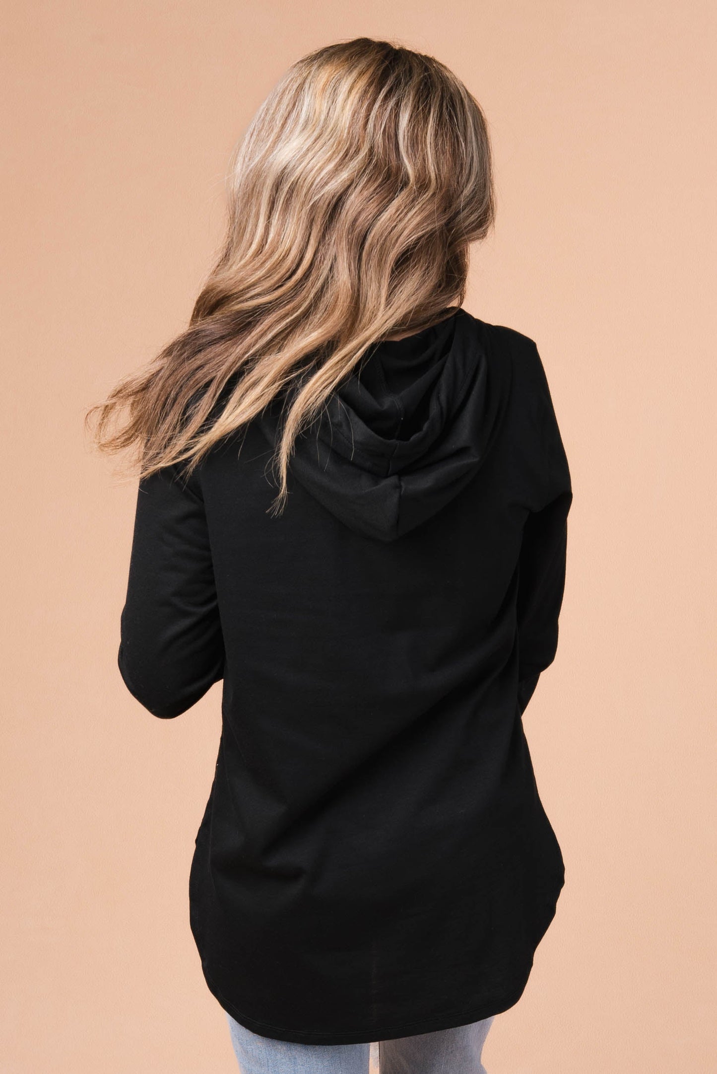 Thumbhole Cuff Hooded Pullover