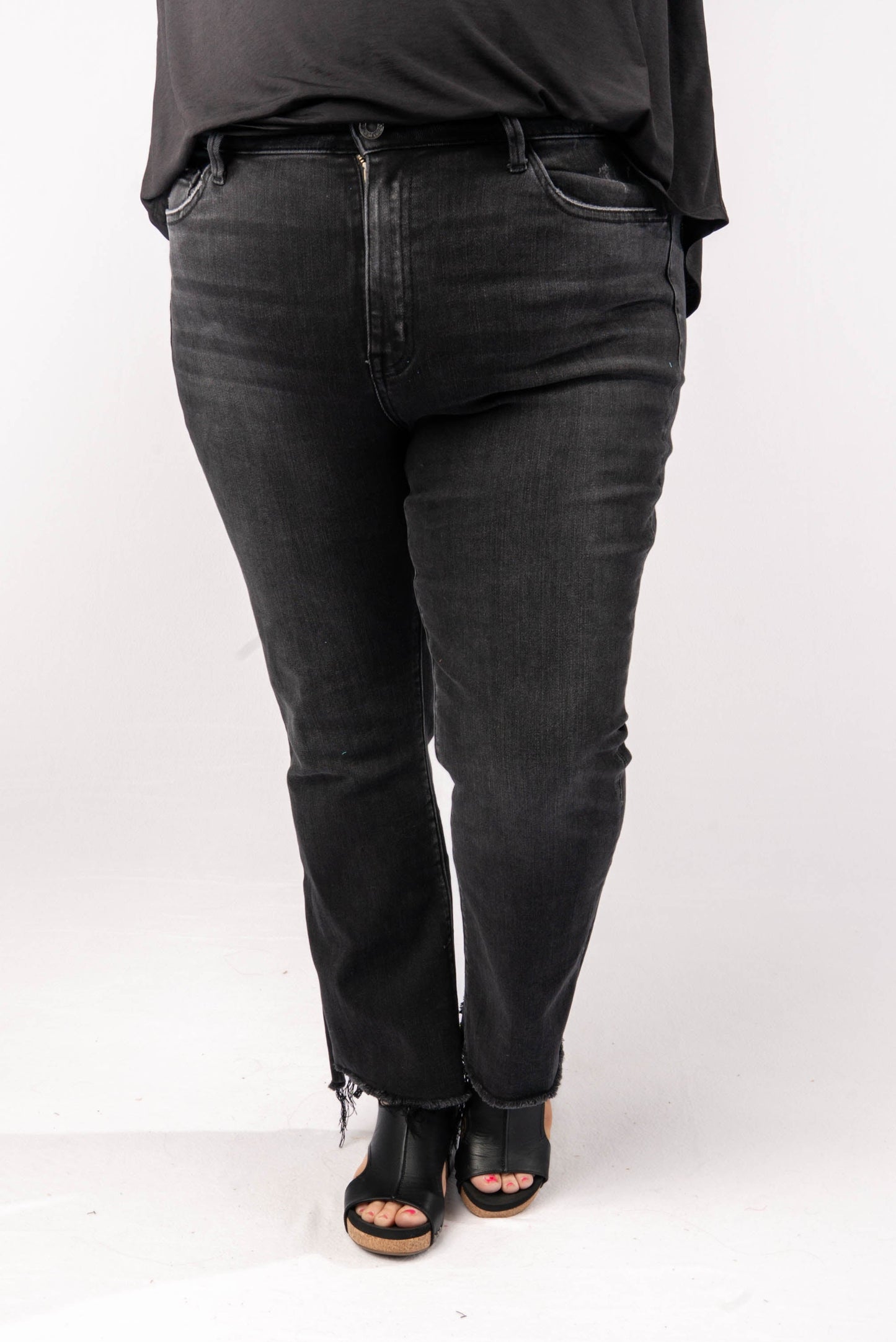 VERVET Denim | Hadley High Rise Crop Flare Jeans