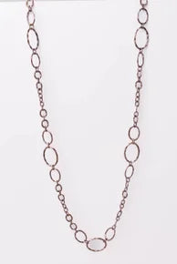 Long Linking Oval Chain Necklace
