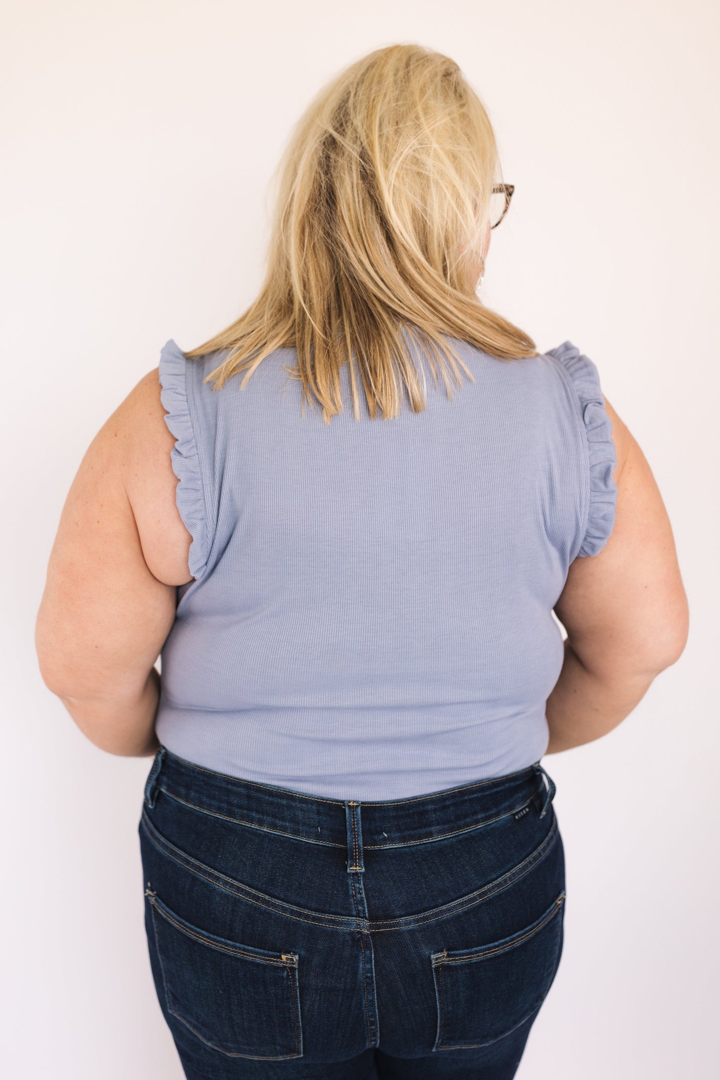 Rib Knit Ruffle Shoulder Bodysuit *Final Sale*