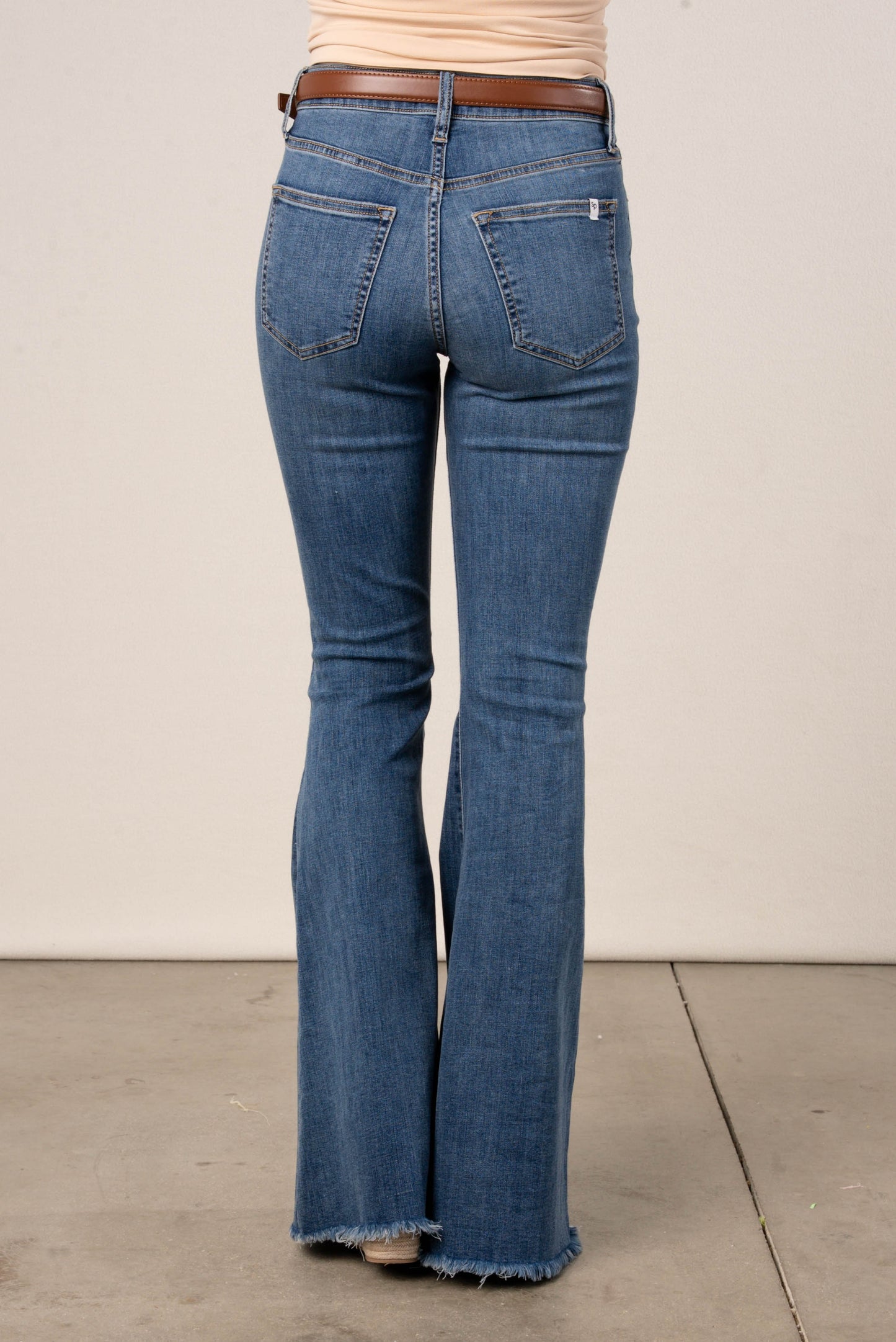 Sneak Peek High Rise Flare Jeans