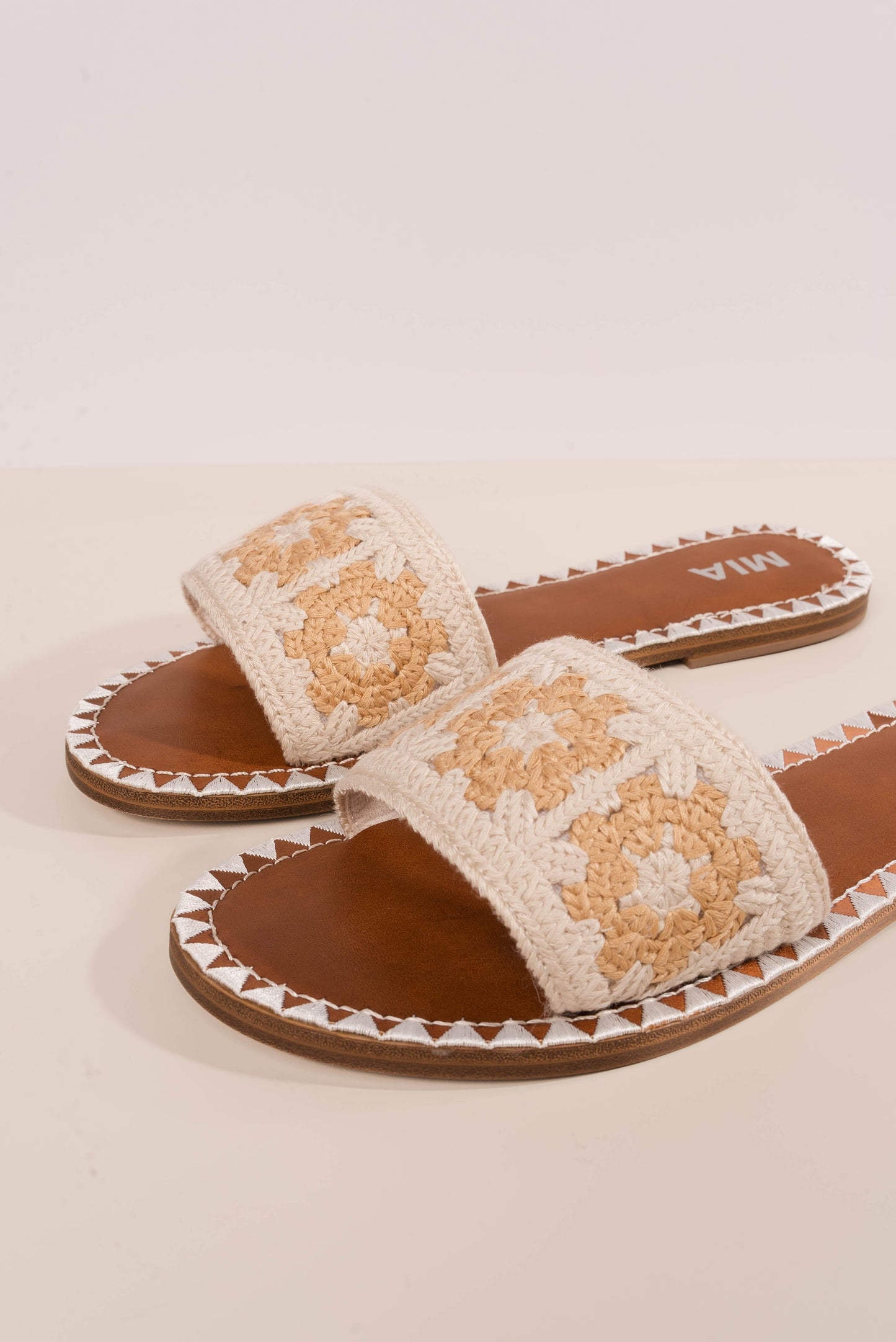Valora Crocheted Slide Sandal