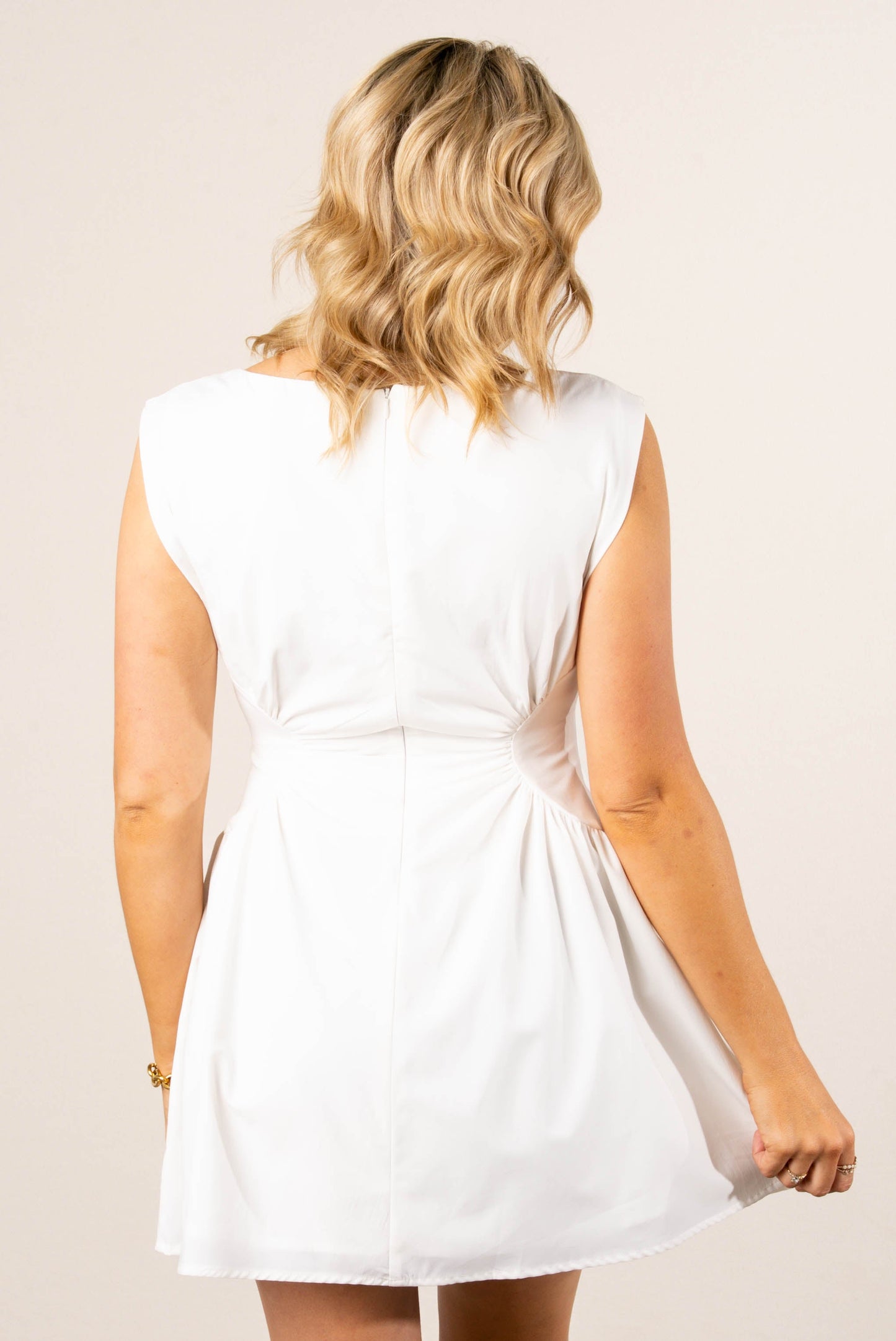 Cap Sleeve Ruched Side Dress