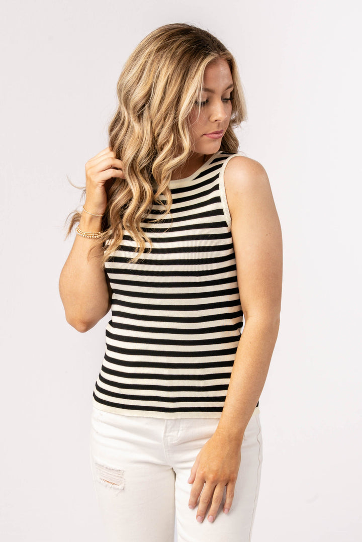 Striped Sweater Tank