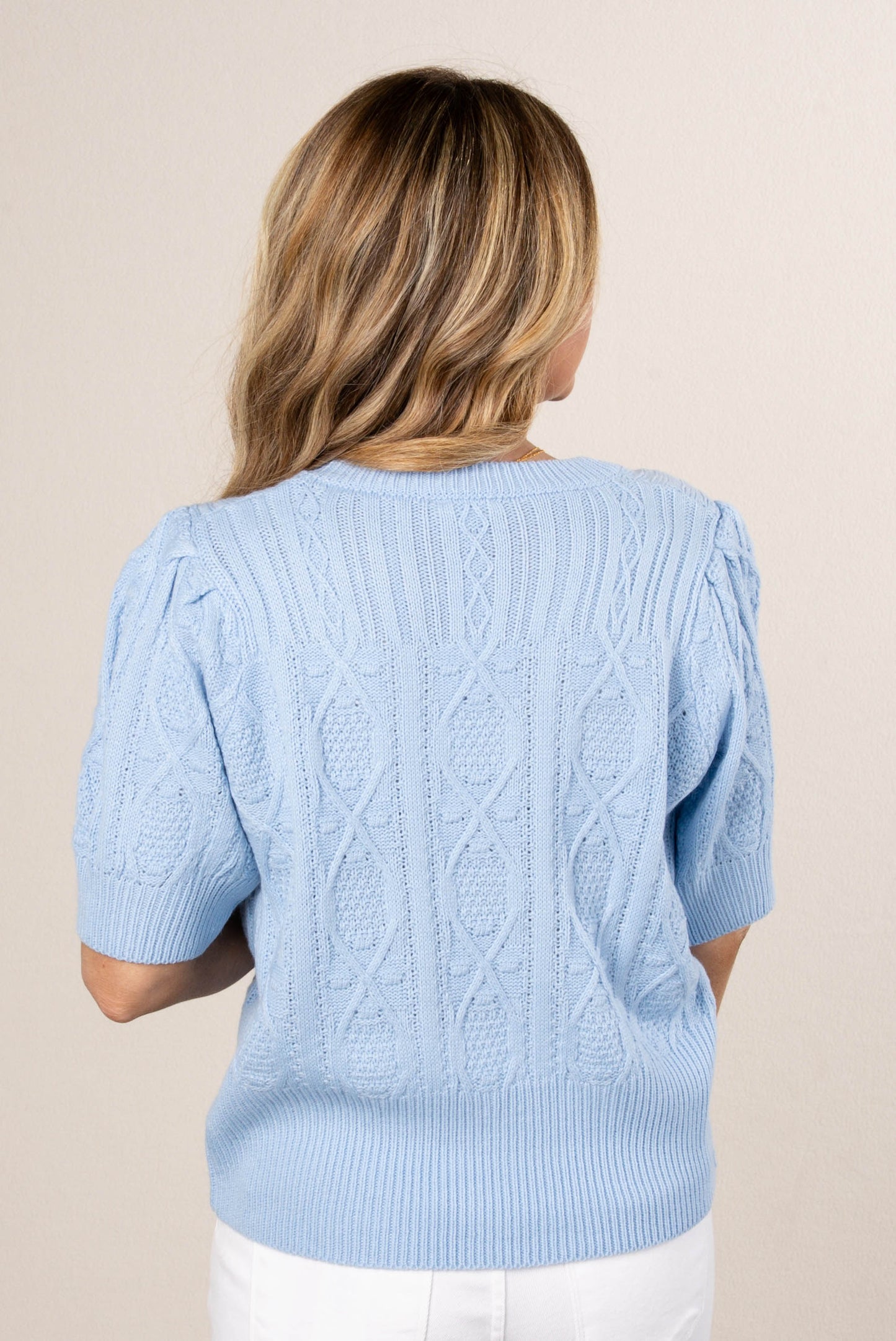 Mixed Cable Knit Sweater