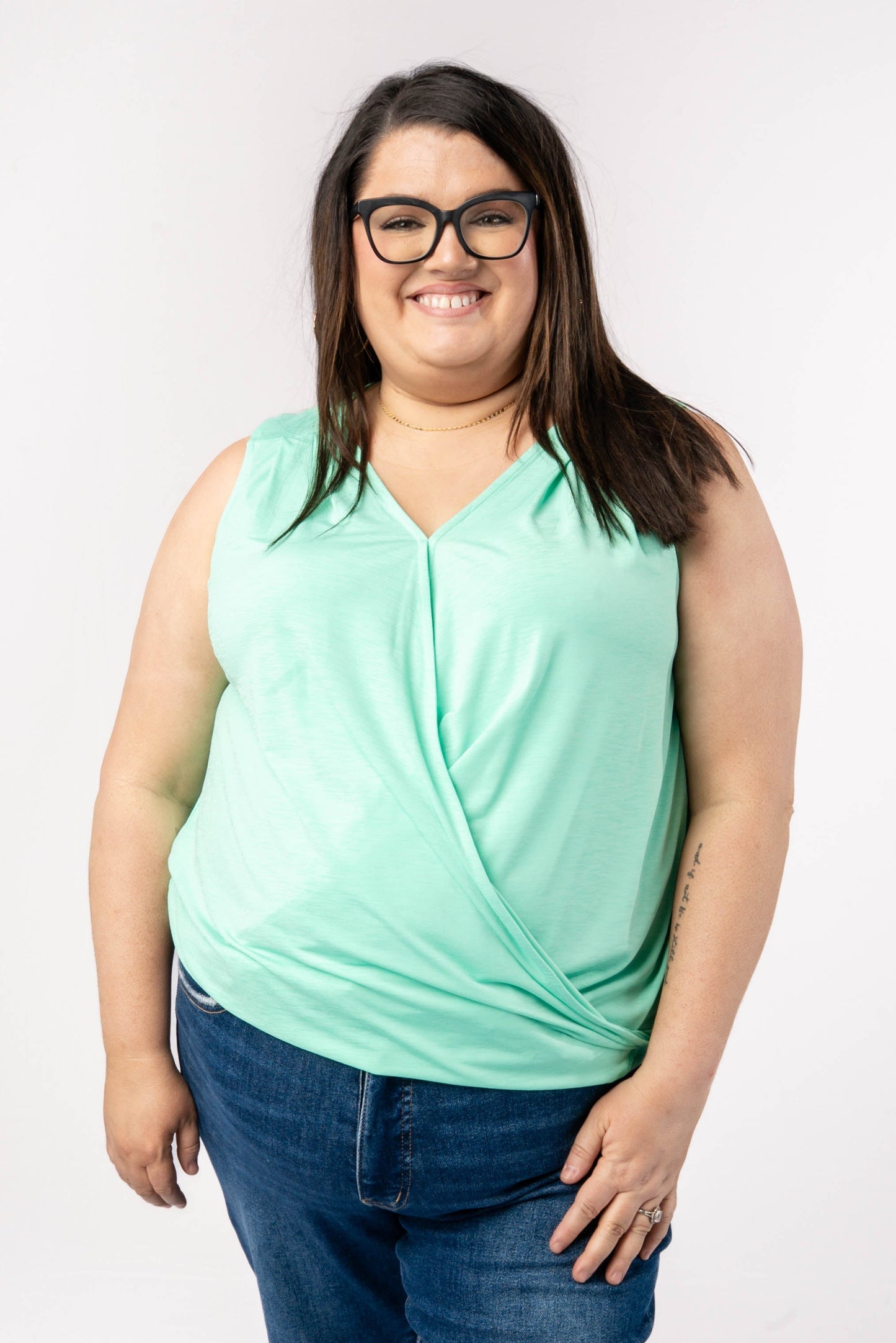 Charm Surplice Tank