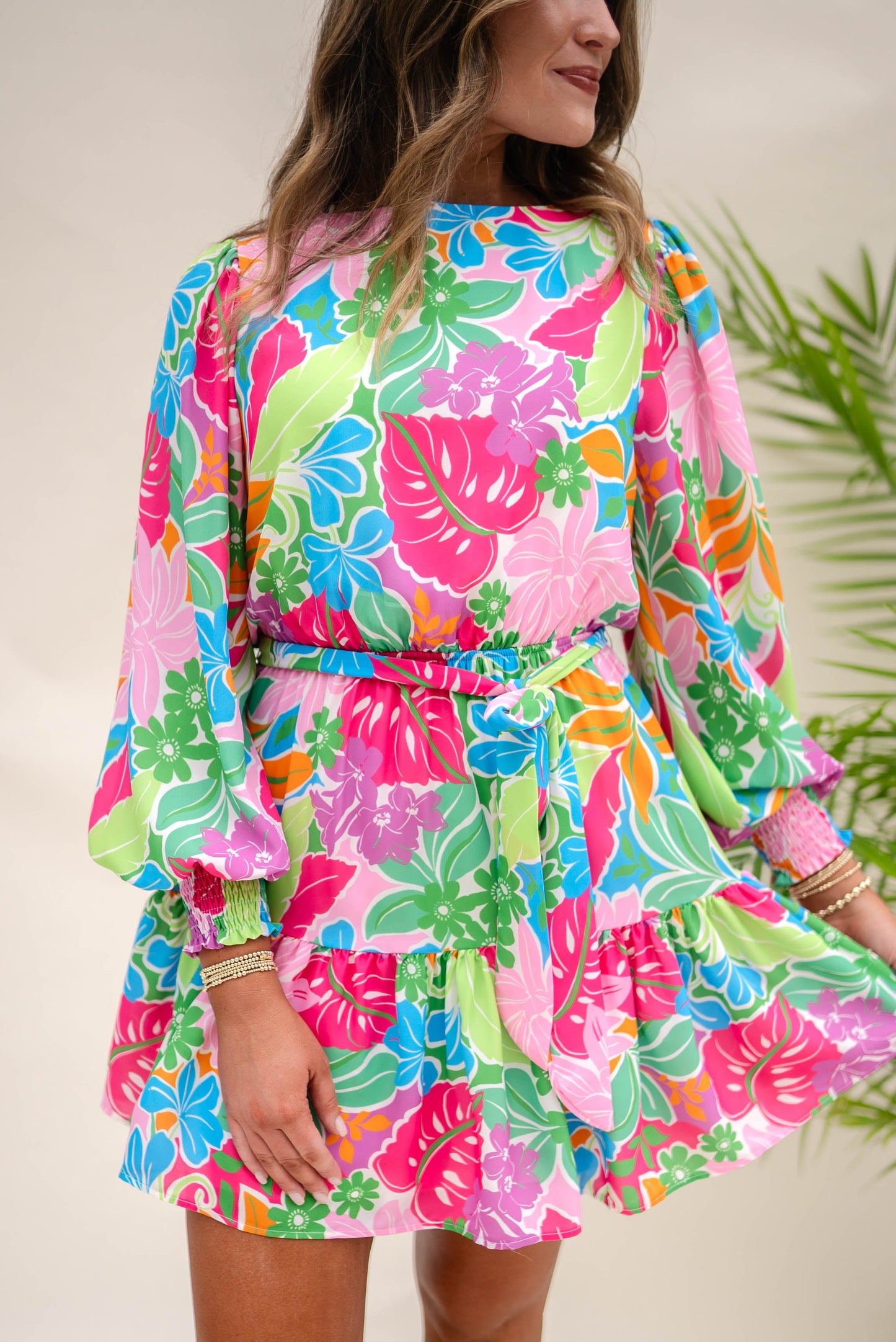 Botanical Tiered Dress