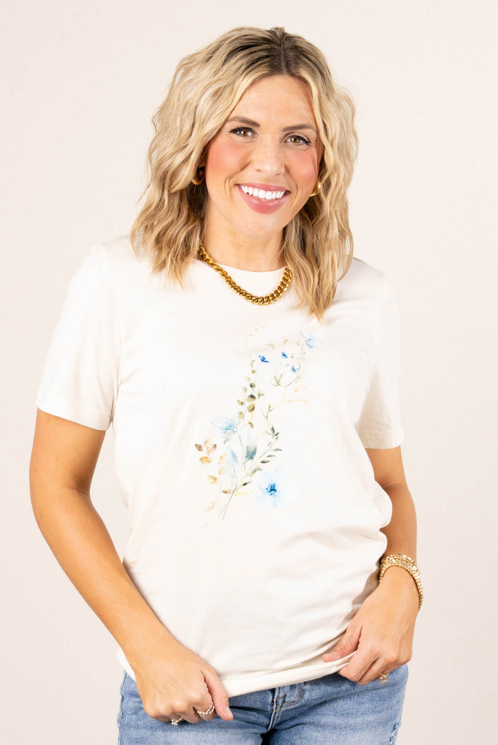 Watercolor Flowers Graphic Tee