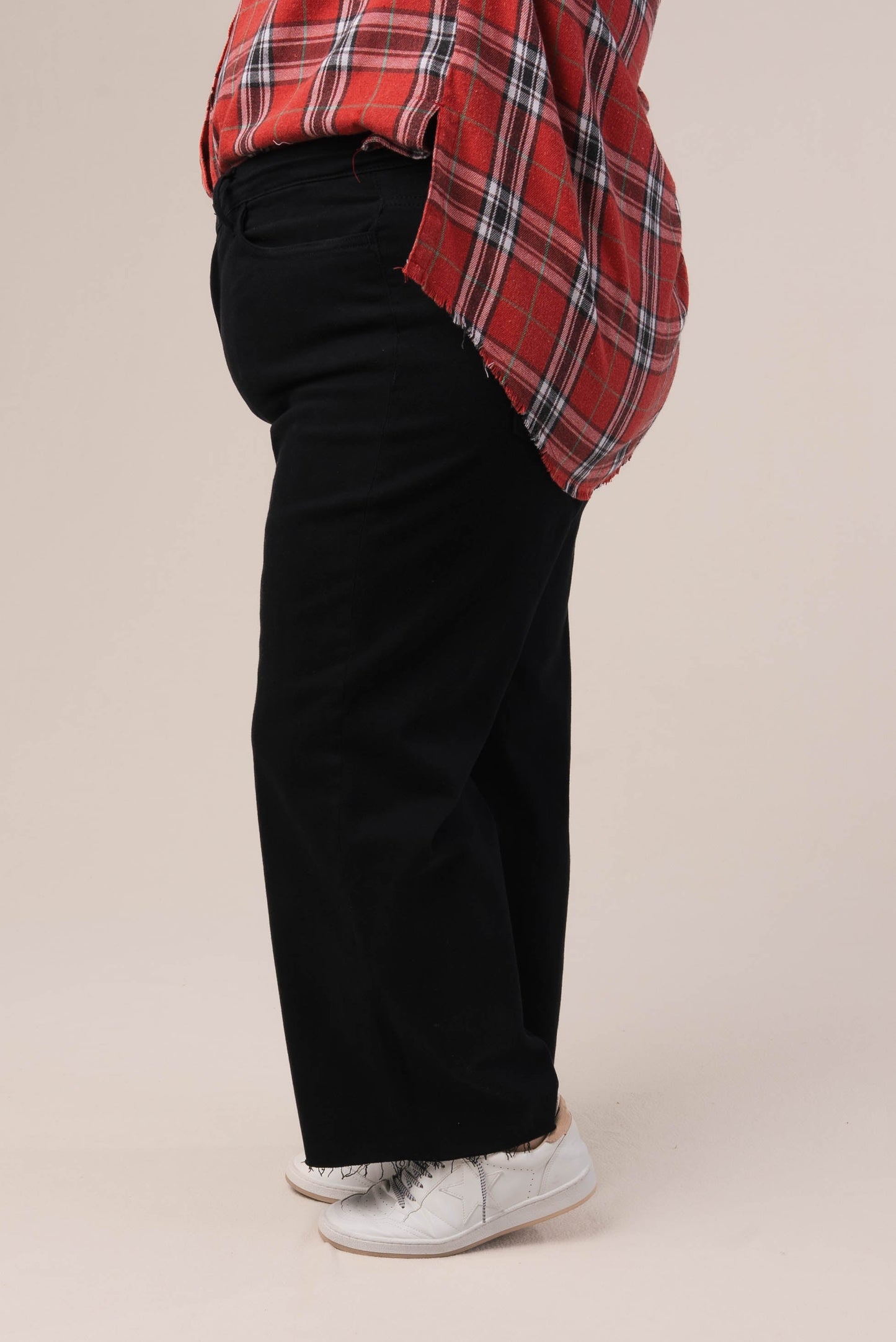 VERVET Denim | Addison High Rise Crop Wide Leg Jeans