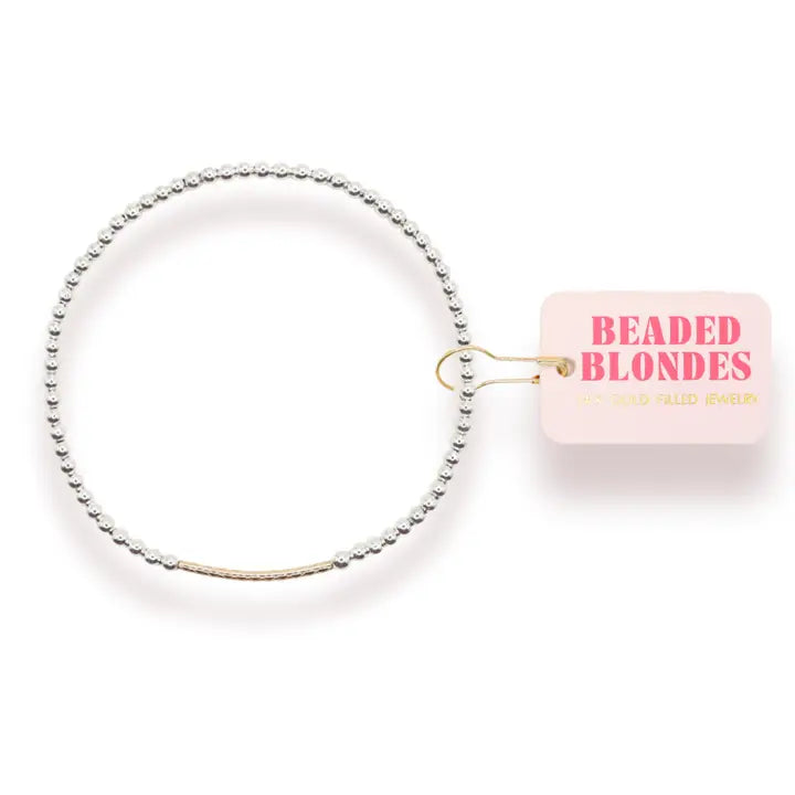 Beaded Blondes | Dainty Bar Bracelet