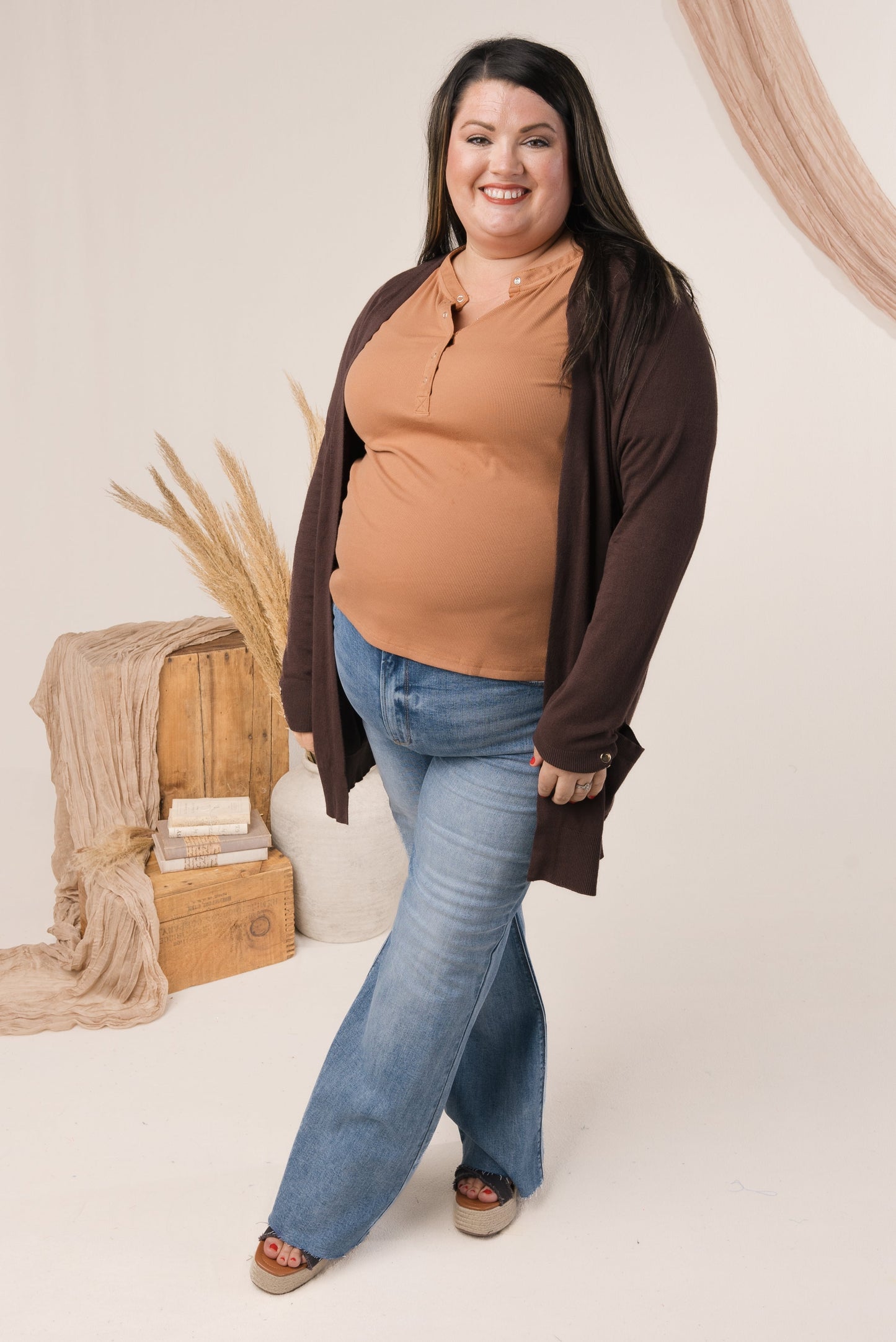 Button Cuff Sweater Cardigan *Final Sale*