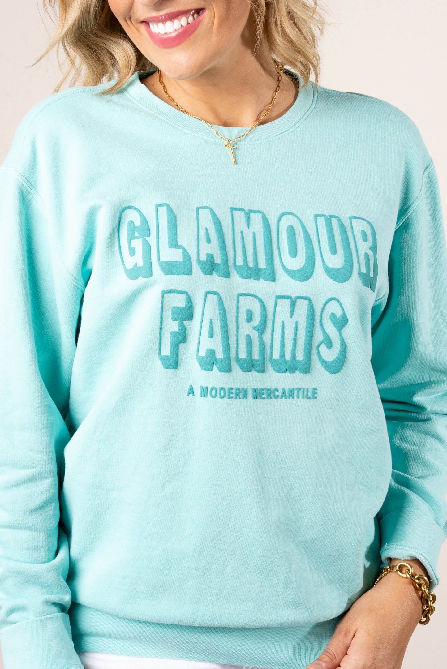 Glamour Farms A Modern Mercantile Graphic Sweatshirt