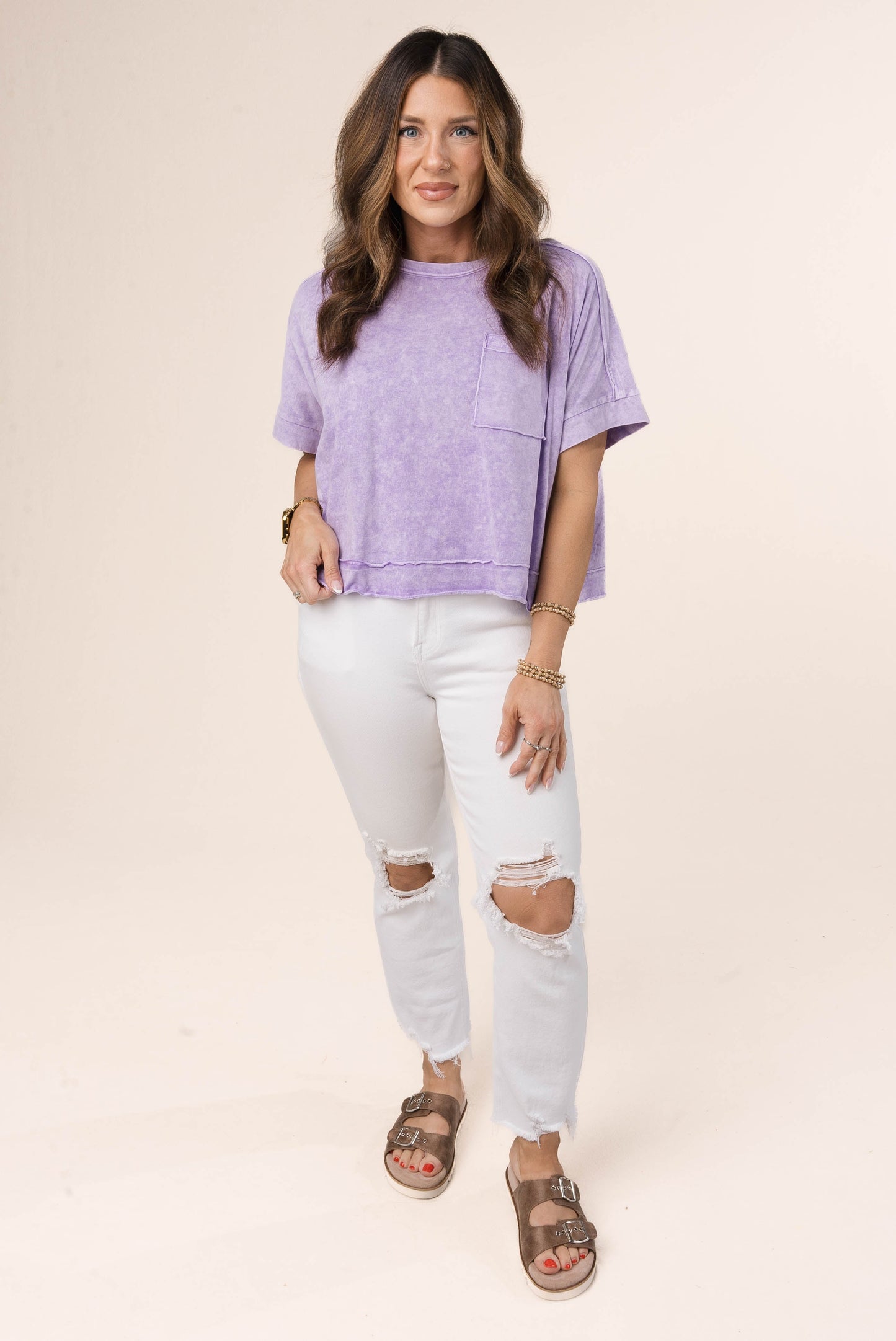 Oversized Acid Washed Tee