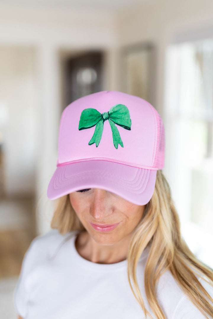 Green Bow Trucker Hat *Final Sale*