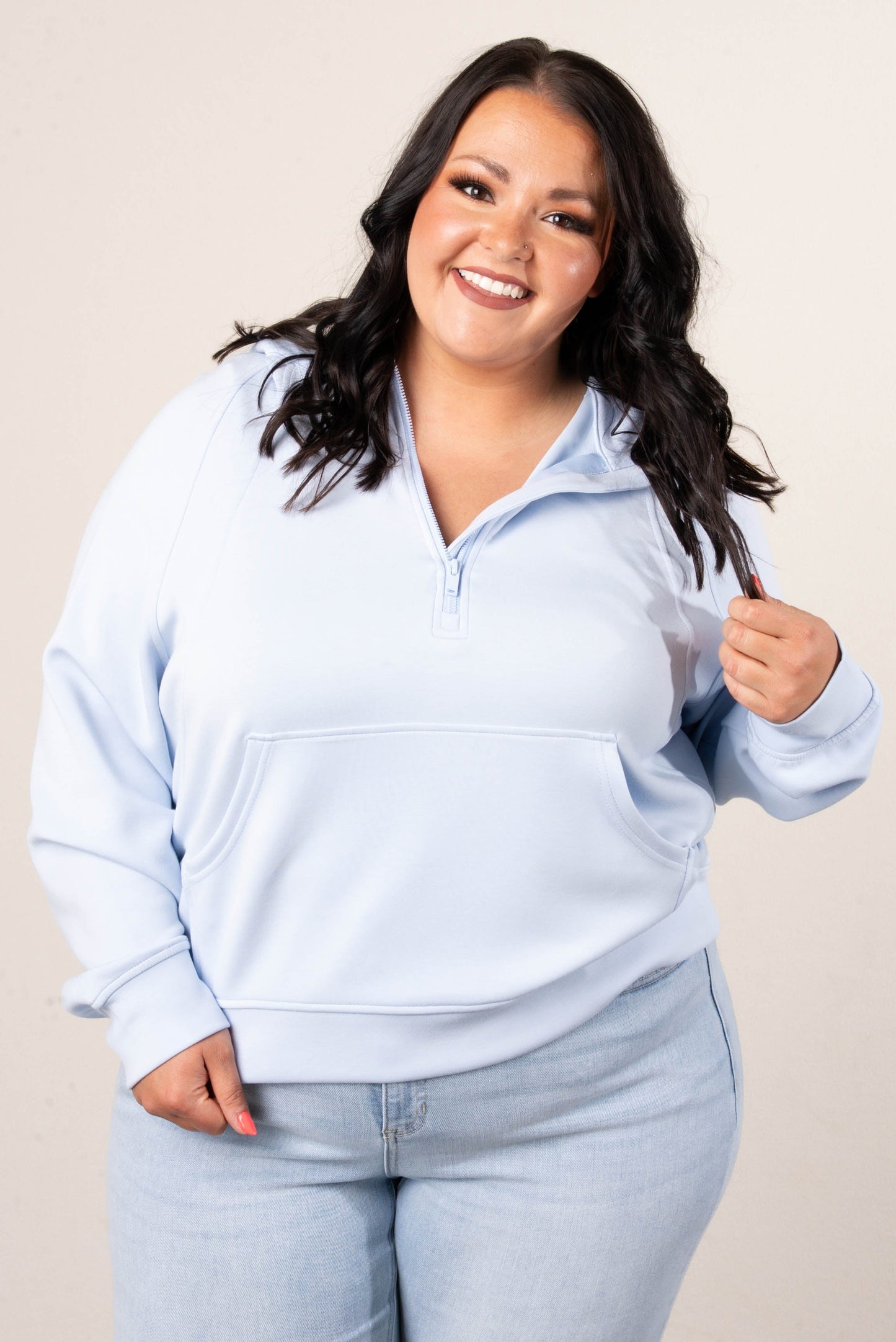 Scuba Half Zip Hooded Pullover