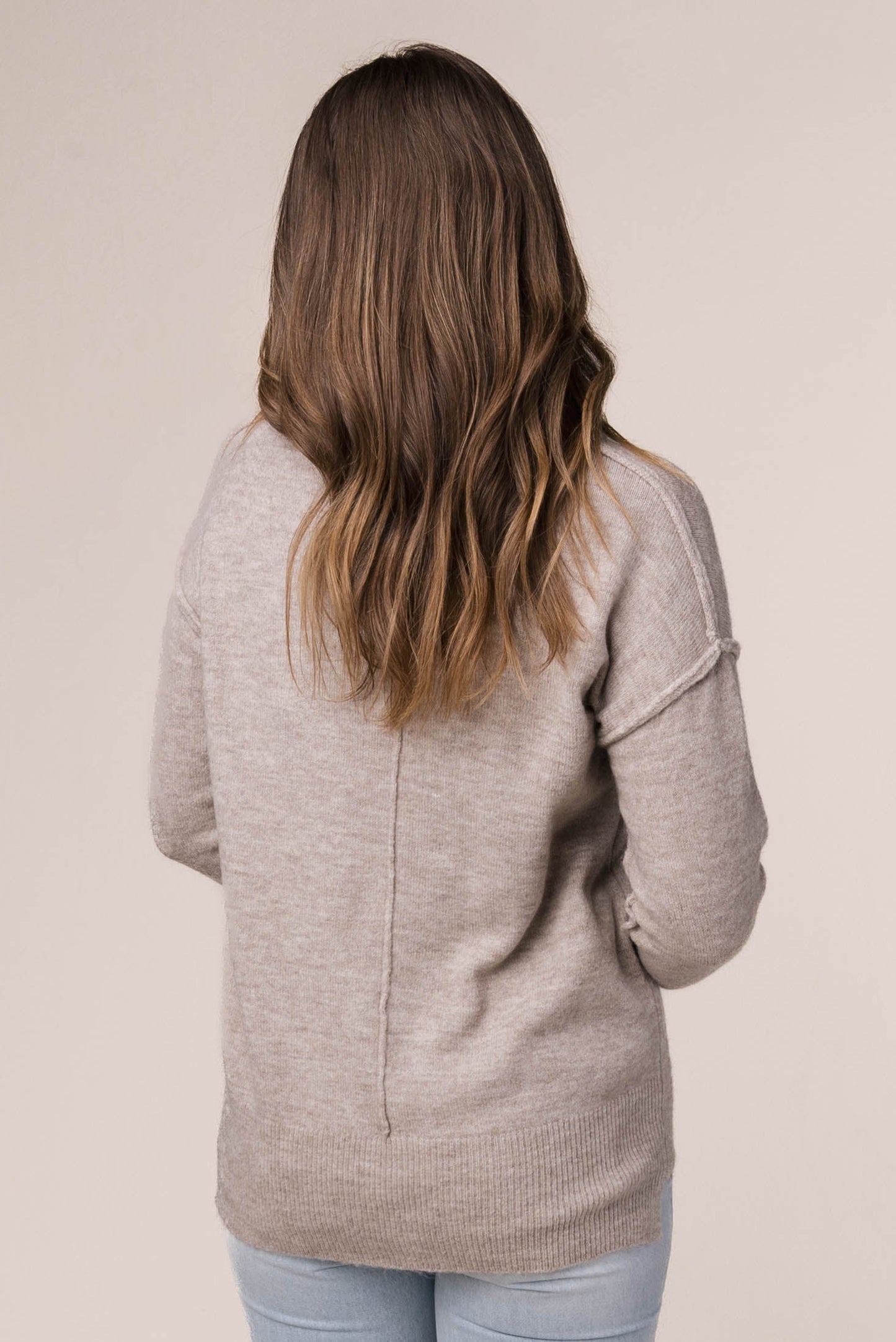 Melange Knit Hi-Lo Sweater *Final Sale*