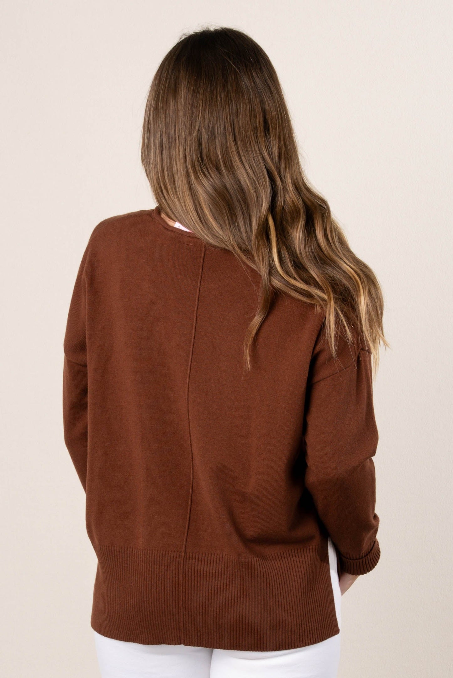 Center Seam Drop Shoulder Sweater *Final Sale*