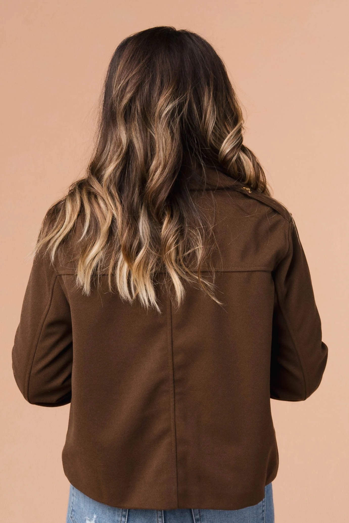 Gold Button Detail Jacket
