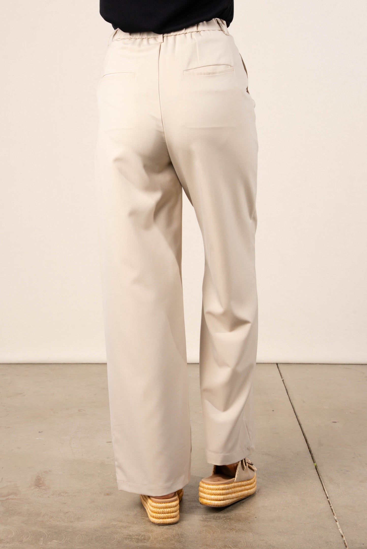 Twill Wide Leg Pants