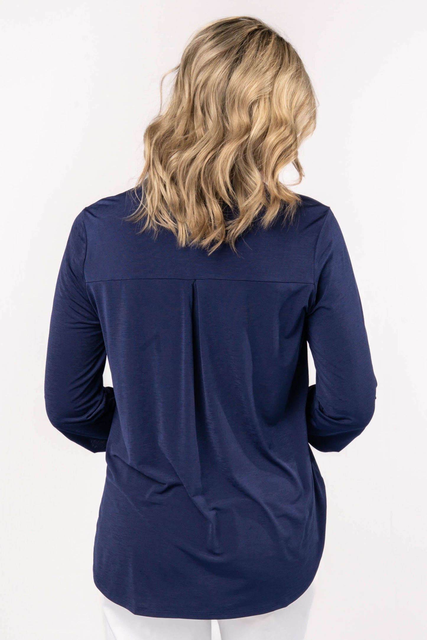 Liz Solid Tab Sleeve Top