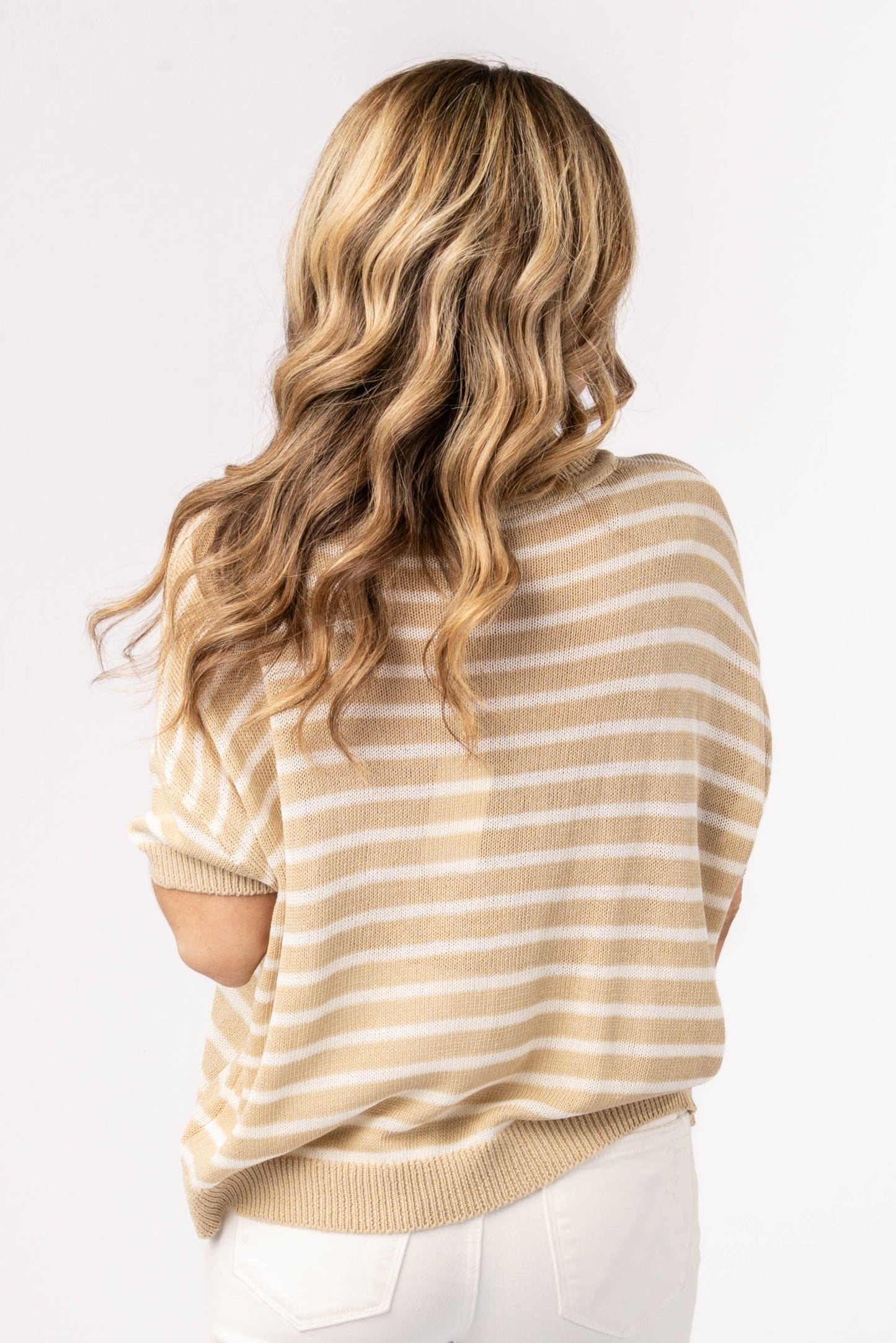 Lightweight Striped Oversized Sweater