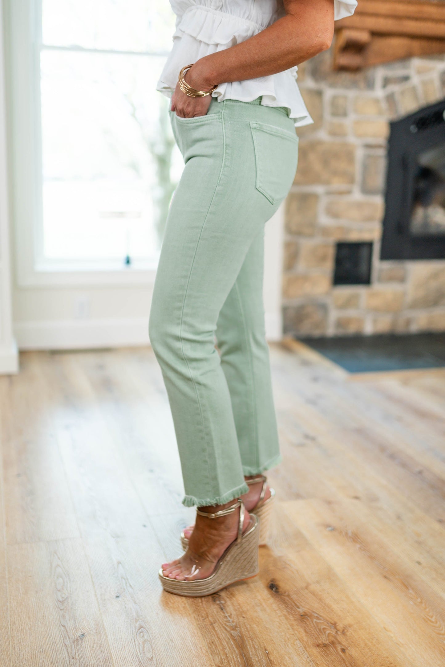 Vervet Mid Rise Slim Straight Jeans