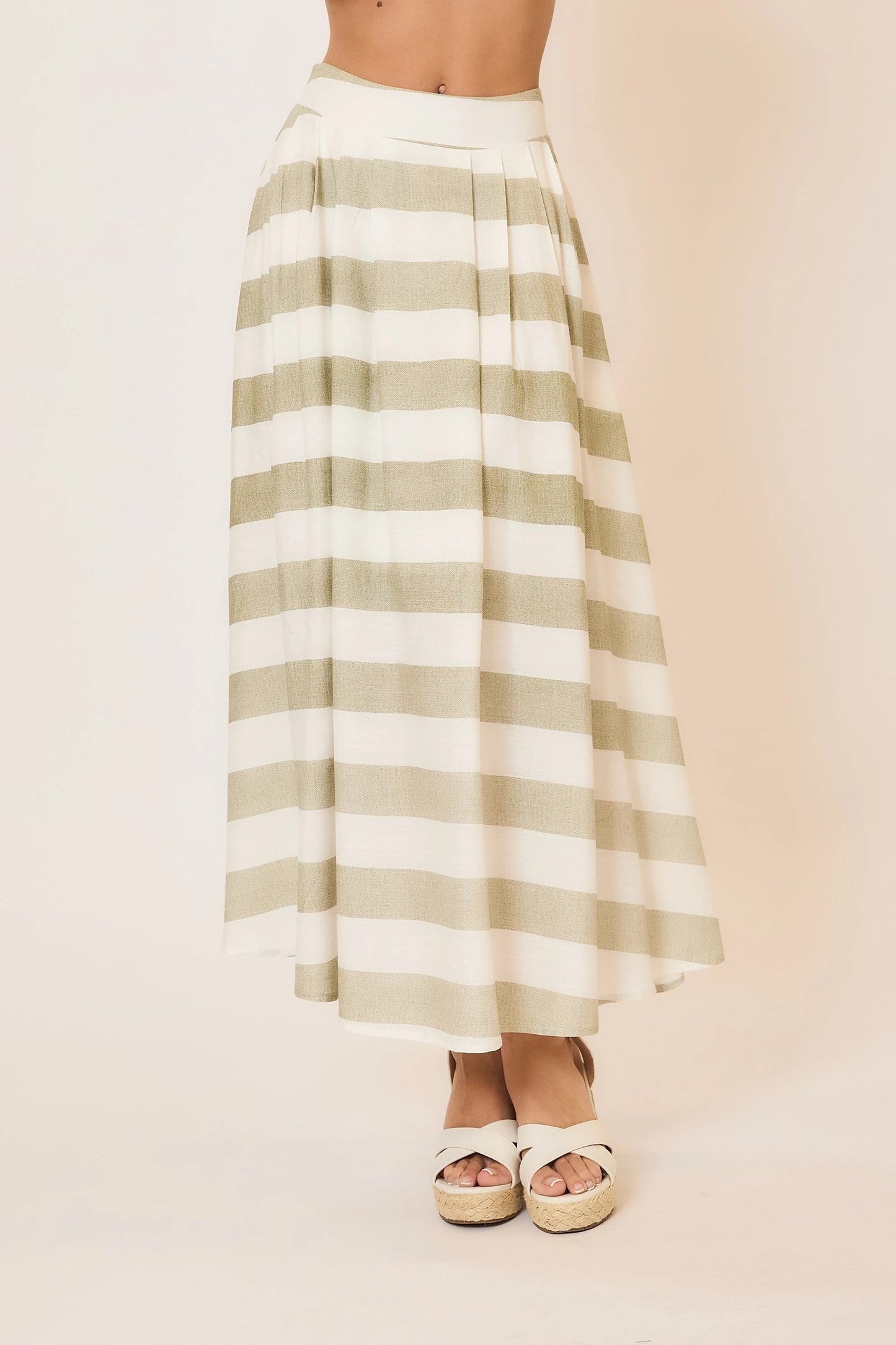 Striped Linen Skirt *Final Sale*