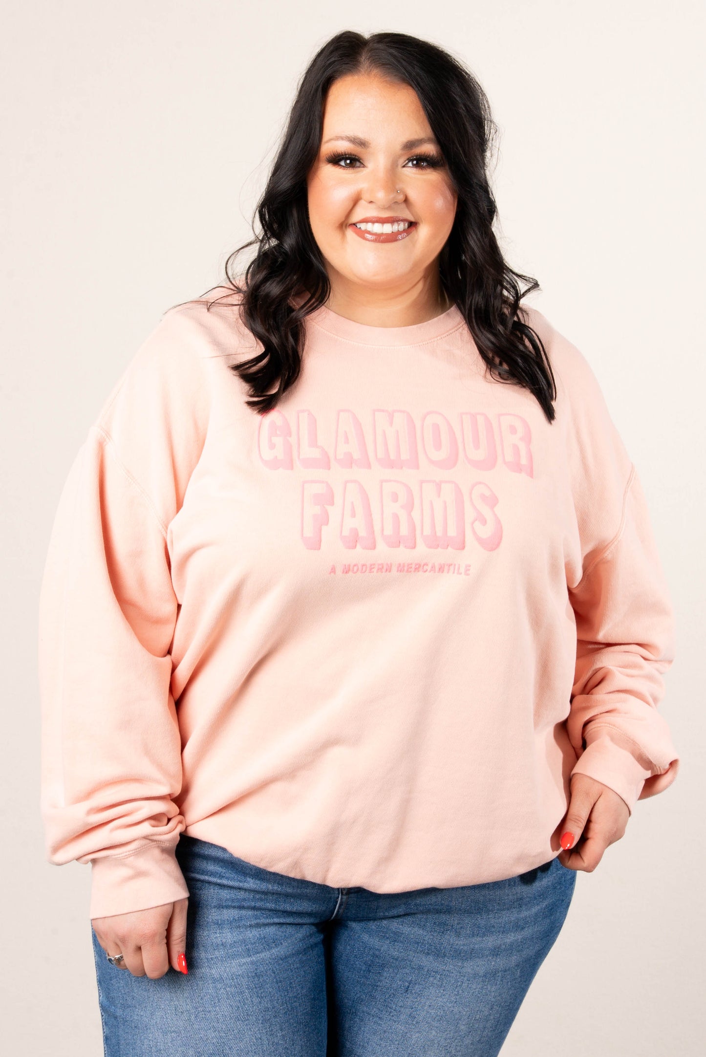 Glamour Farms A Modern Mercantile Graphic Sweatshirt