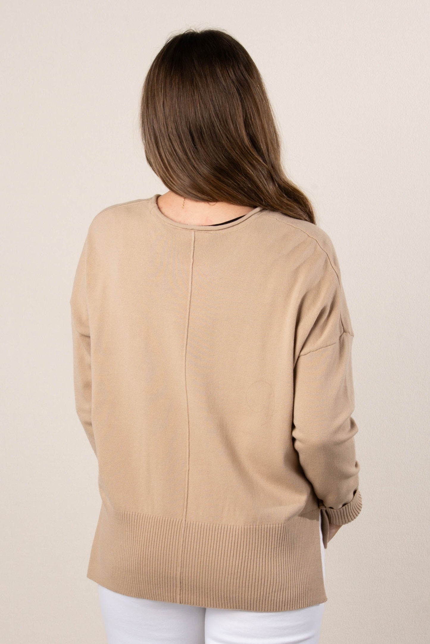 Center Seam Drop Shoulder Sweater *Final Sale*