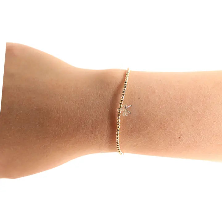 Beaded Blondes | 2mm Charm Bracelet in Gold