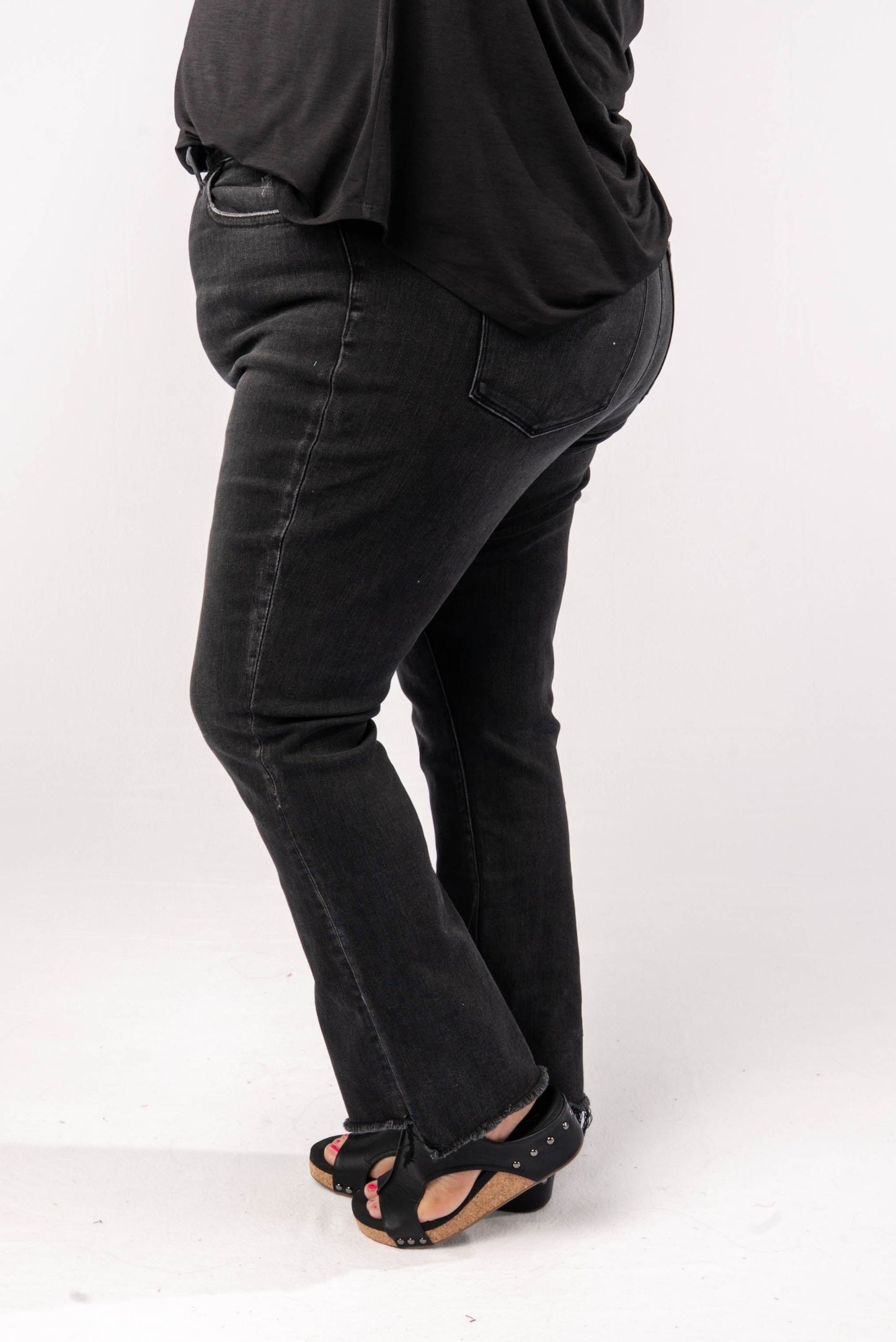 VERVET Denim | Hadley High Rise Crop Flare Jeans