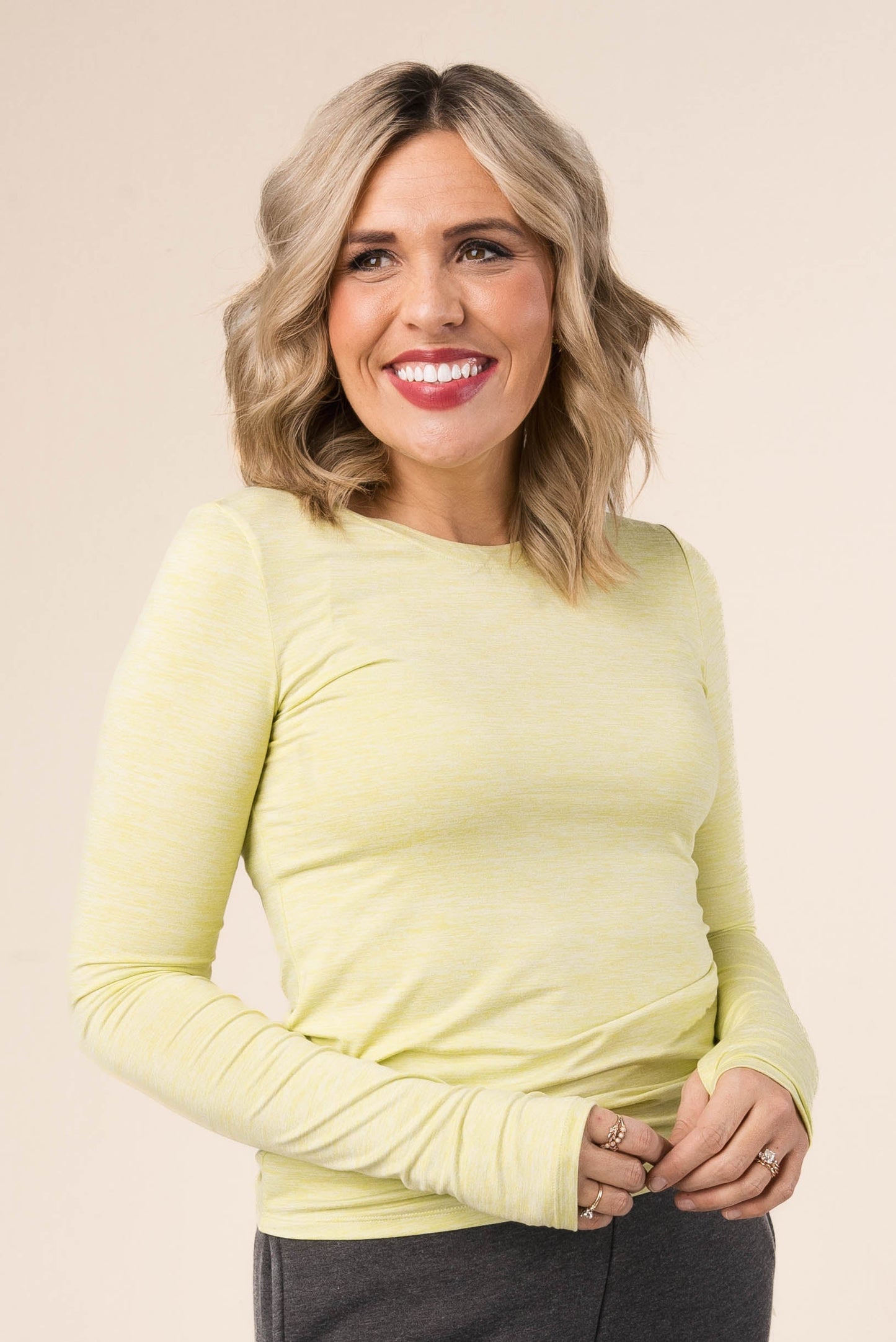 Moisture Wicking Thumbhole Top