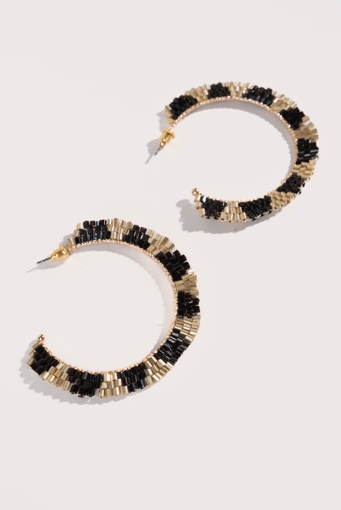 Beaded Hoop Earrings