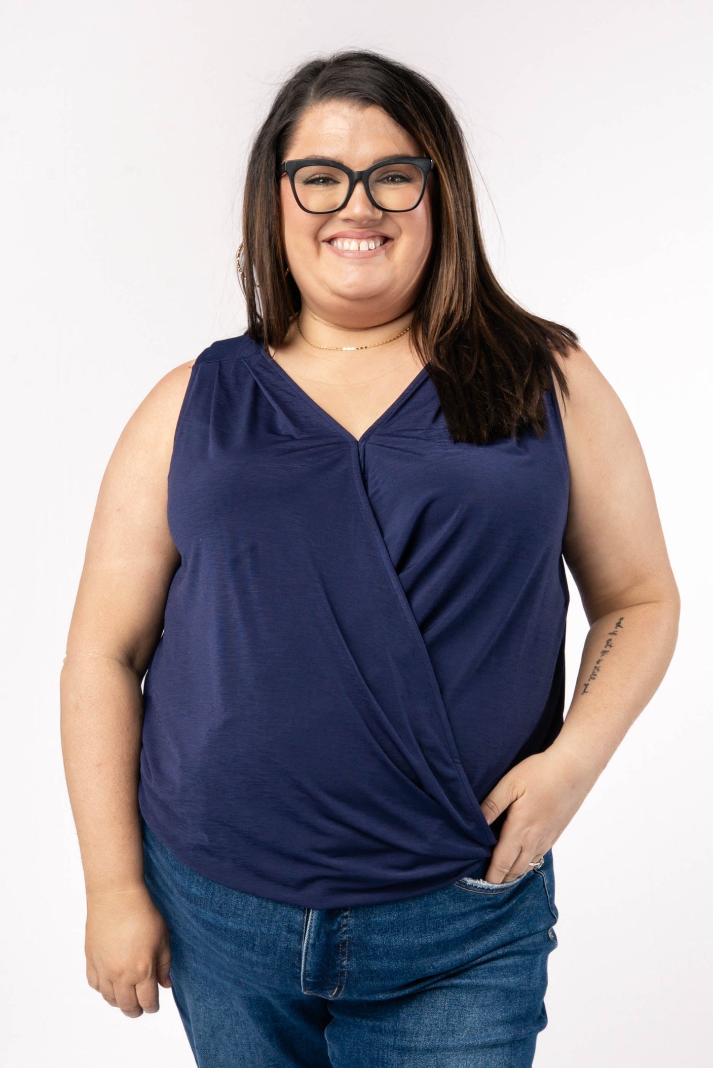 Charm Surplice Tank