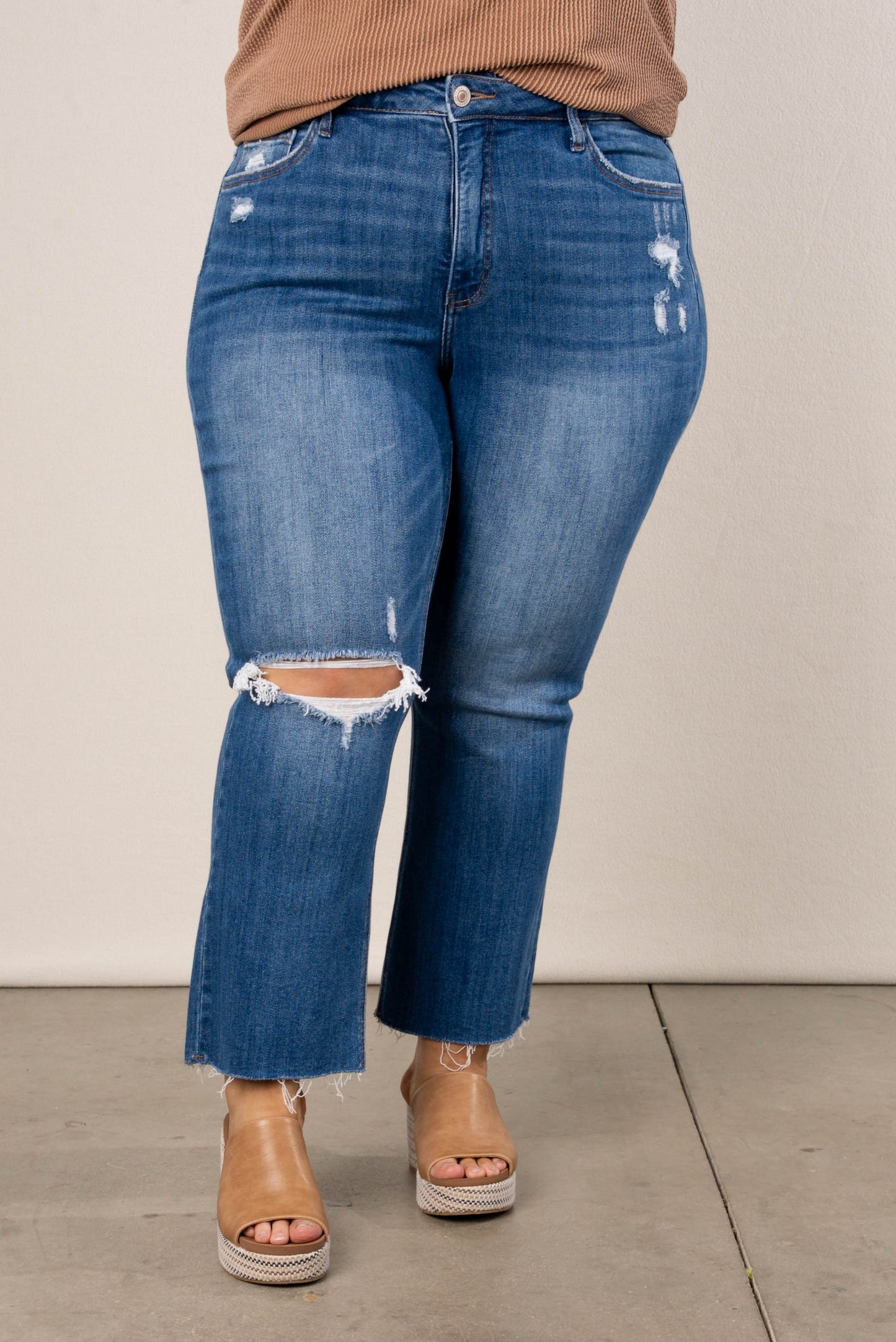 Lovervet by VERVET | Alexa High Rise Crop Flare Jeans