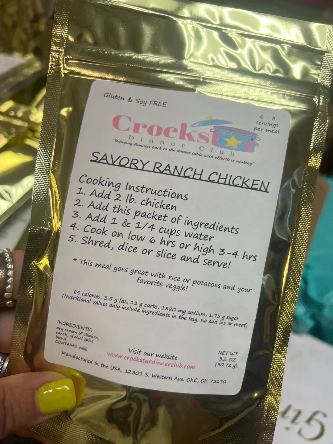 Crockstar Crockpot Chicken Meal Kits