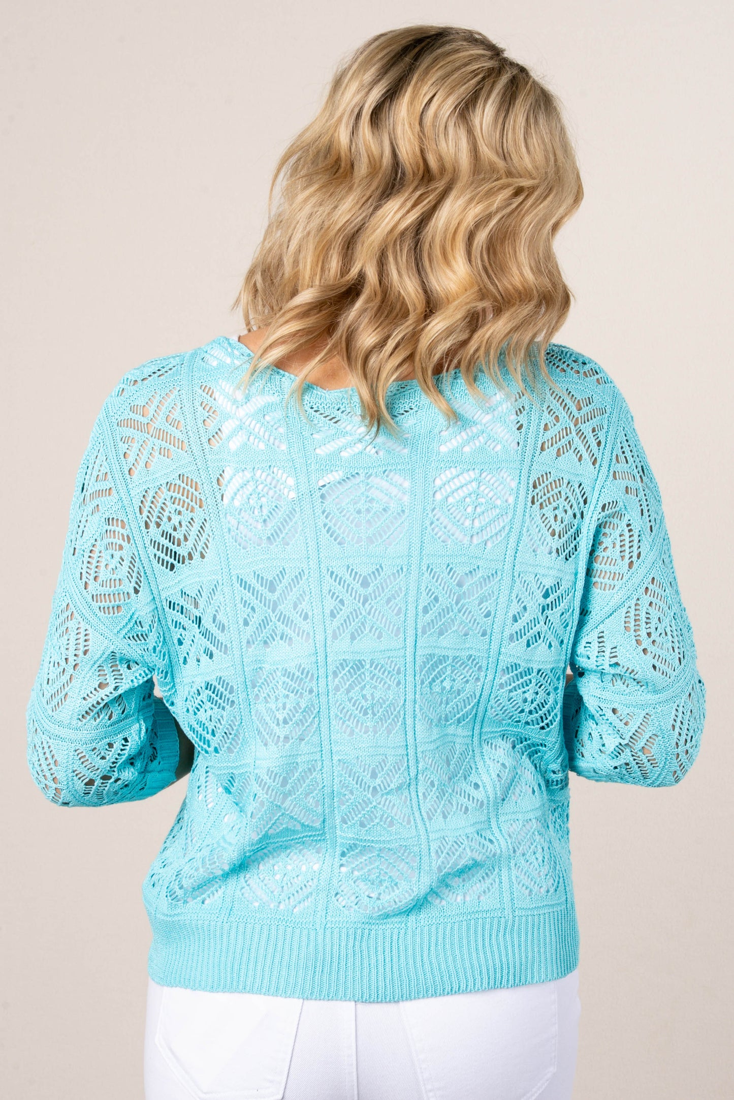 Georgia Mae Open Crocheted Knit Top