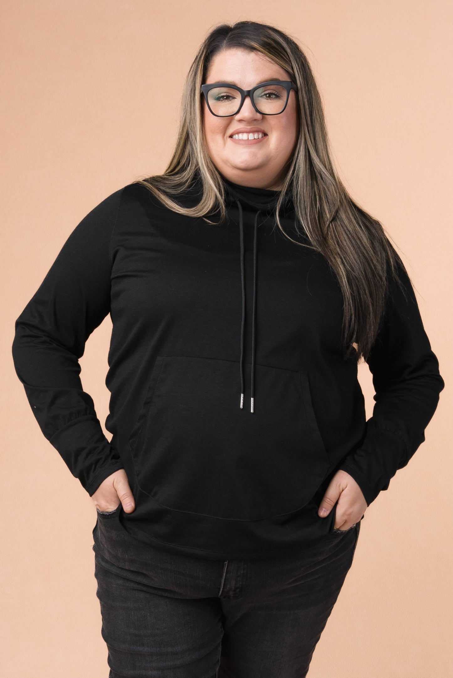 Thumbhole Cuff Hooded Pullover