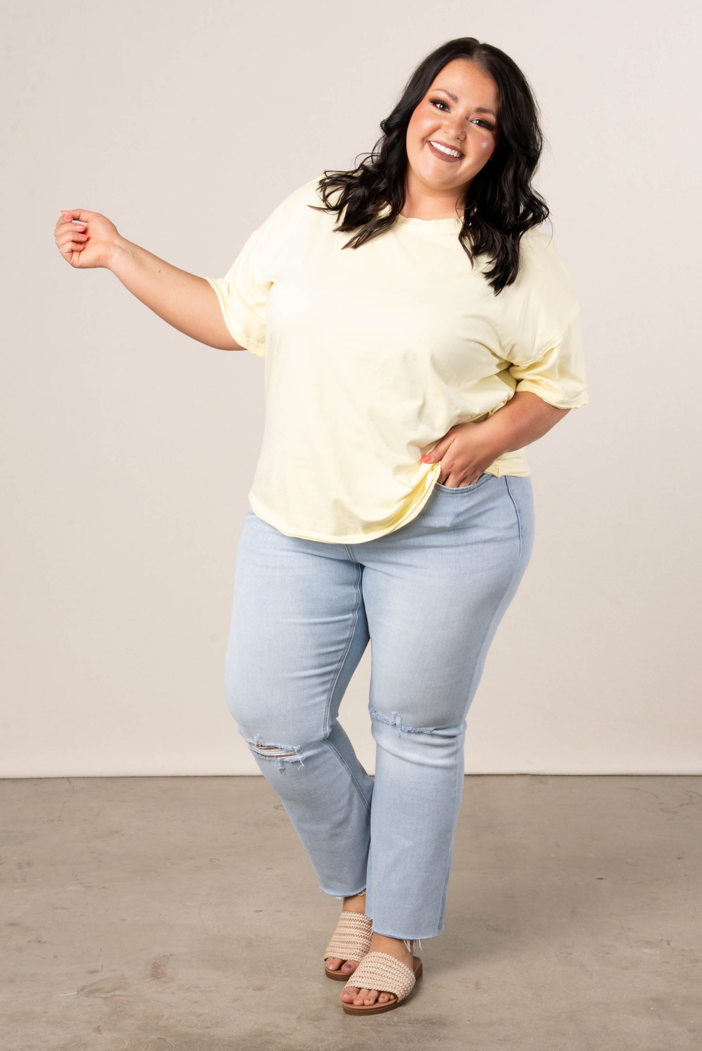 Washed Raw Seamed Tee