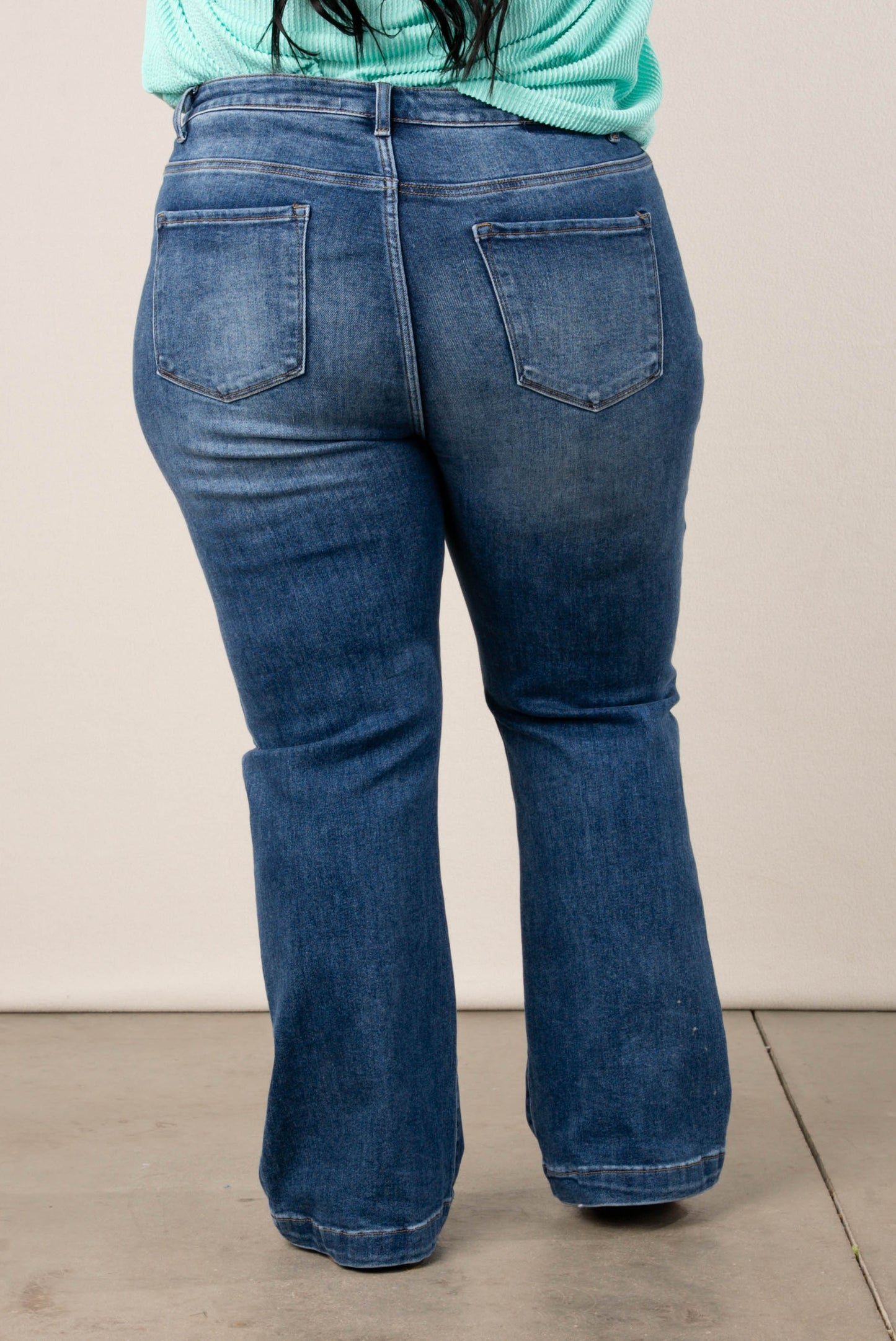Risen High Rise Bootcut Jeans