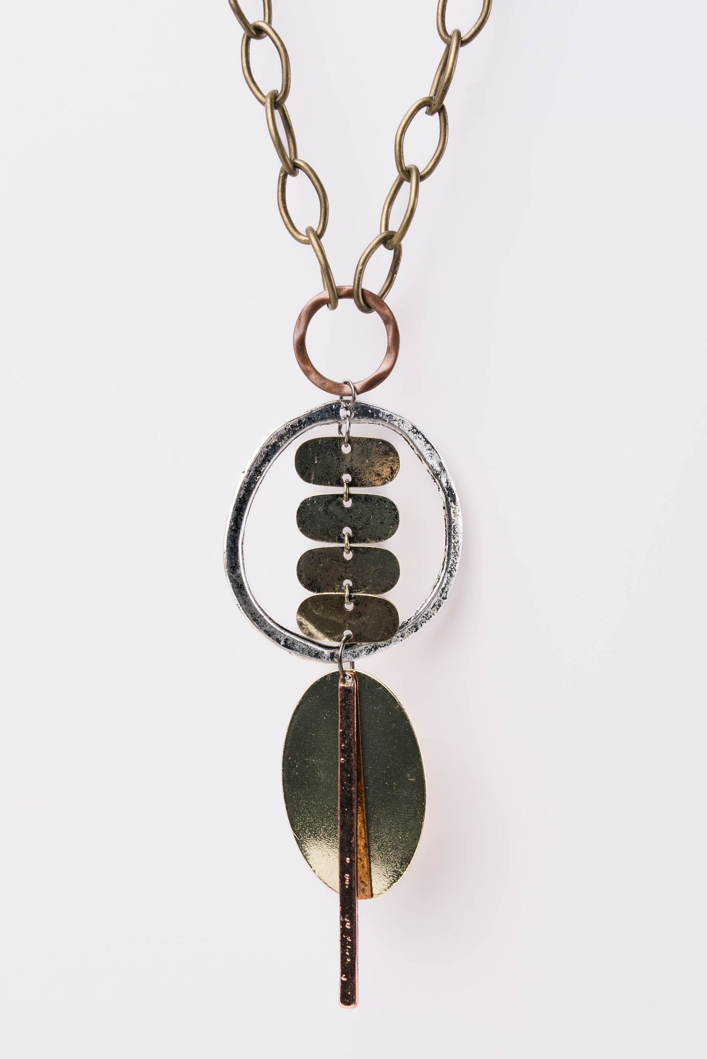 Geo Dangle Pendant Necklace