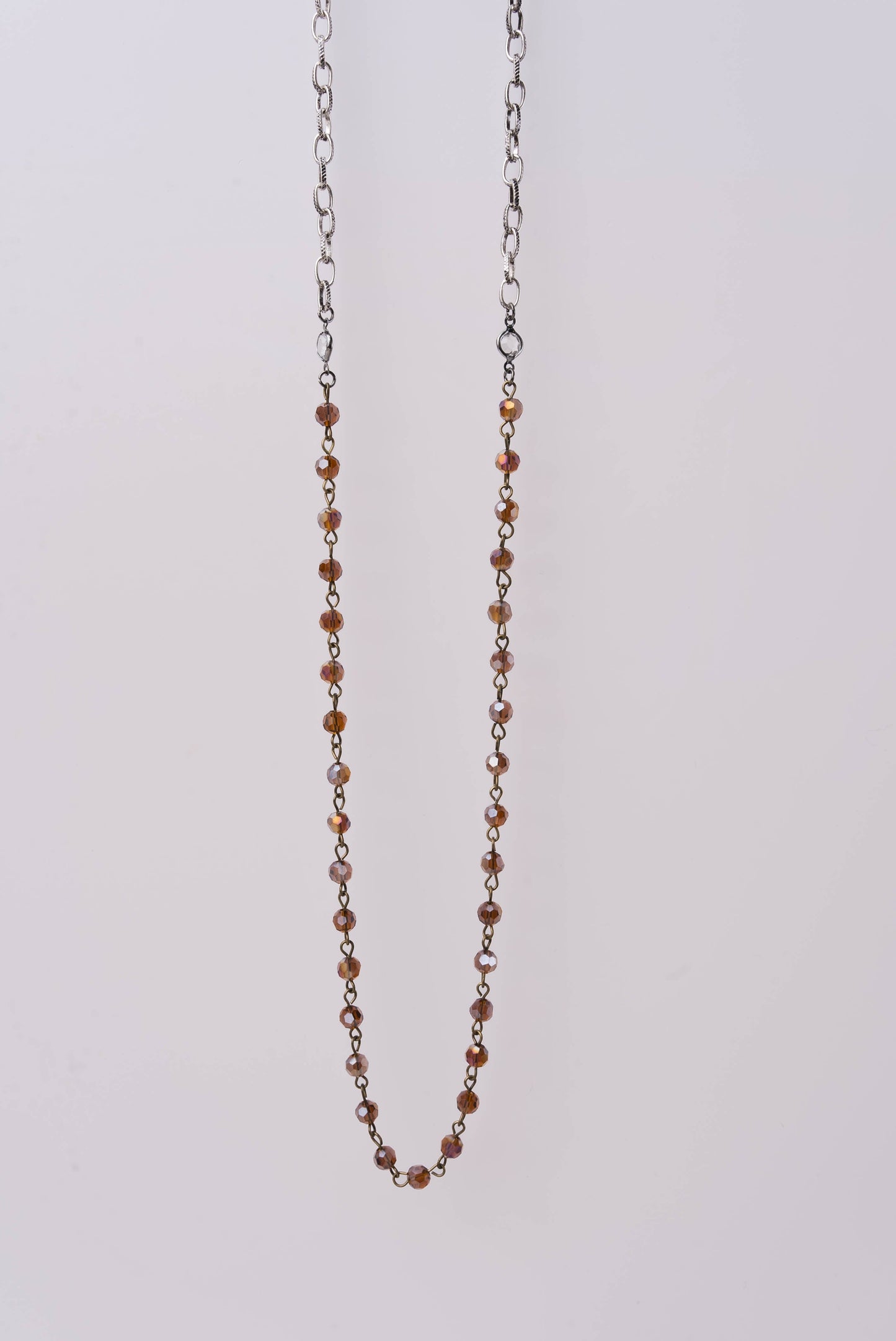 Long Glass Beaded Necklace