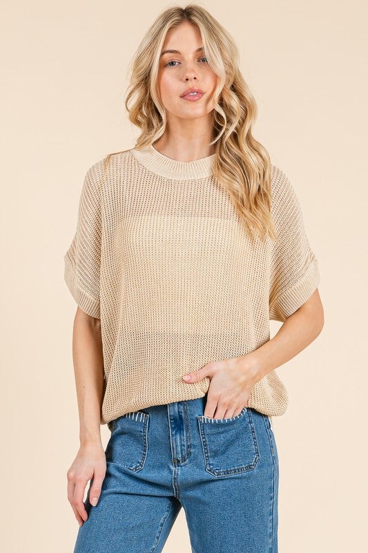Lightweight Knit Dolman Sweater
