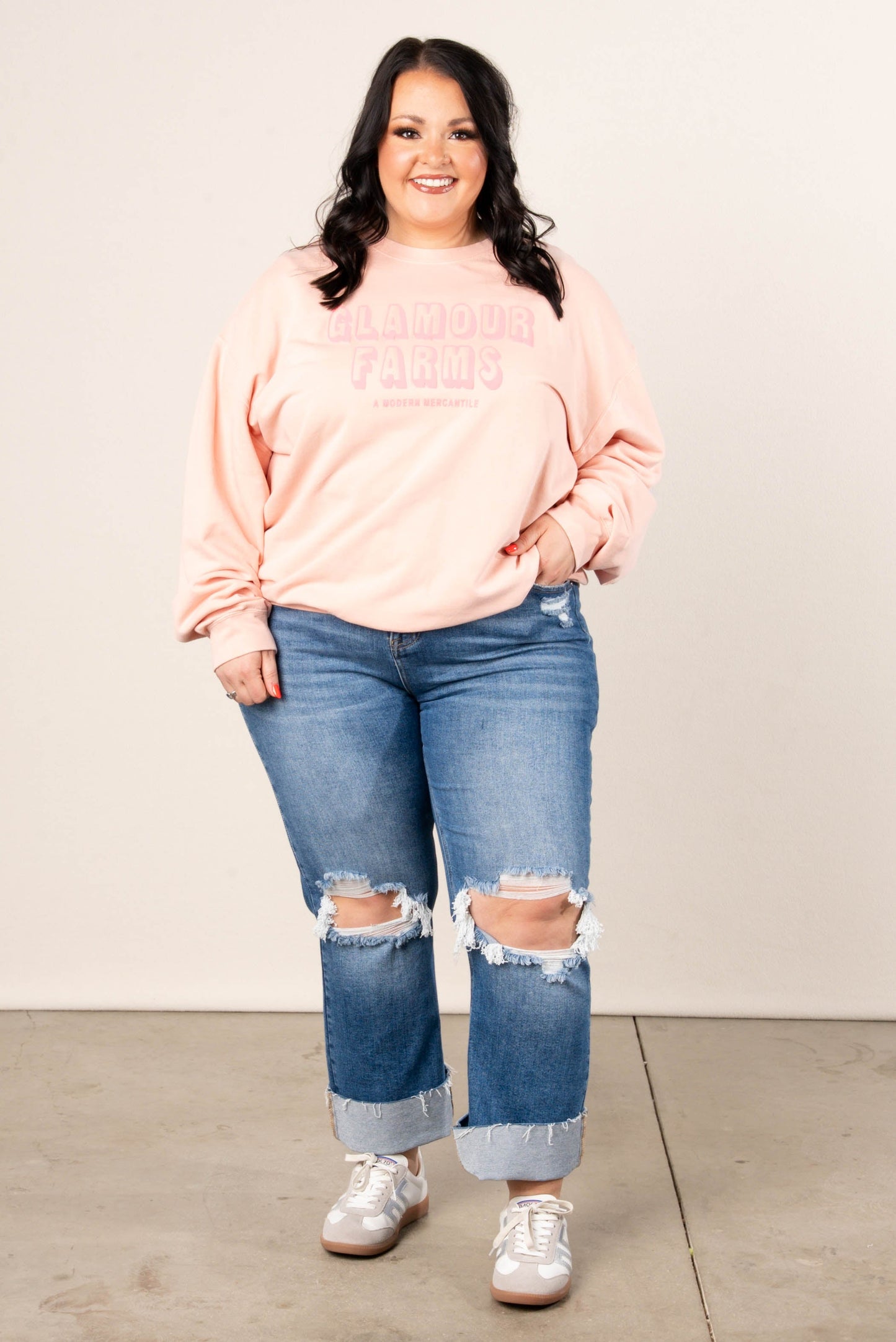 Glamour Farms A Modern Mercantile Graphic Sweatshirt