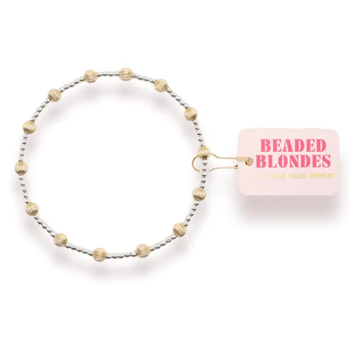 Beaded Blondes | June Fluted Bracelet