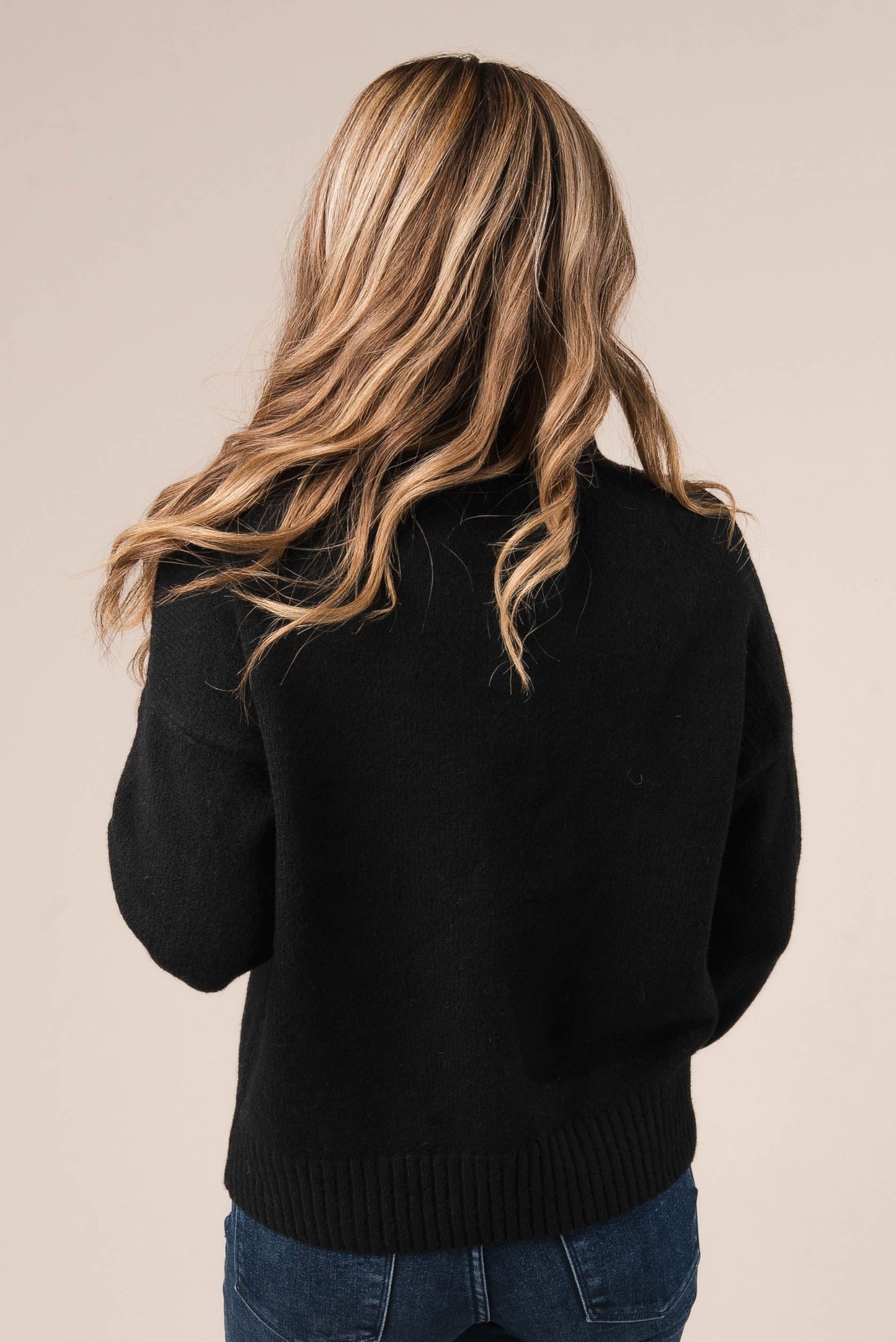 Marled Knit Mock Neck Sweater *Final Sale*