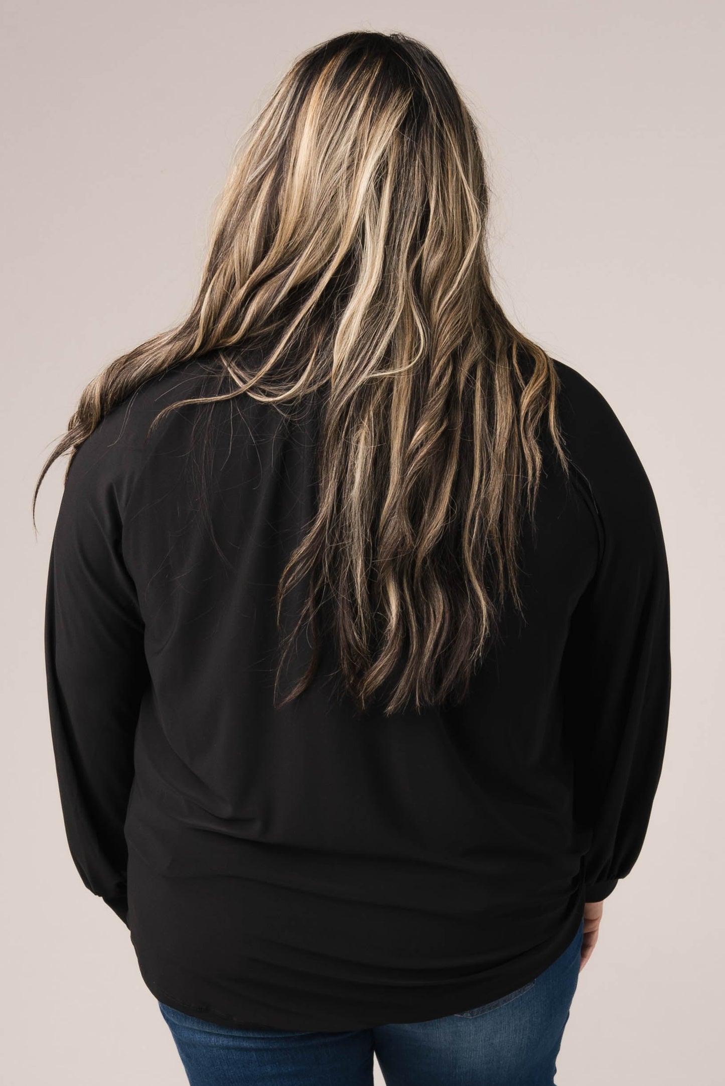 Shirred Mock Neck Top *Final Sale*