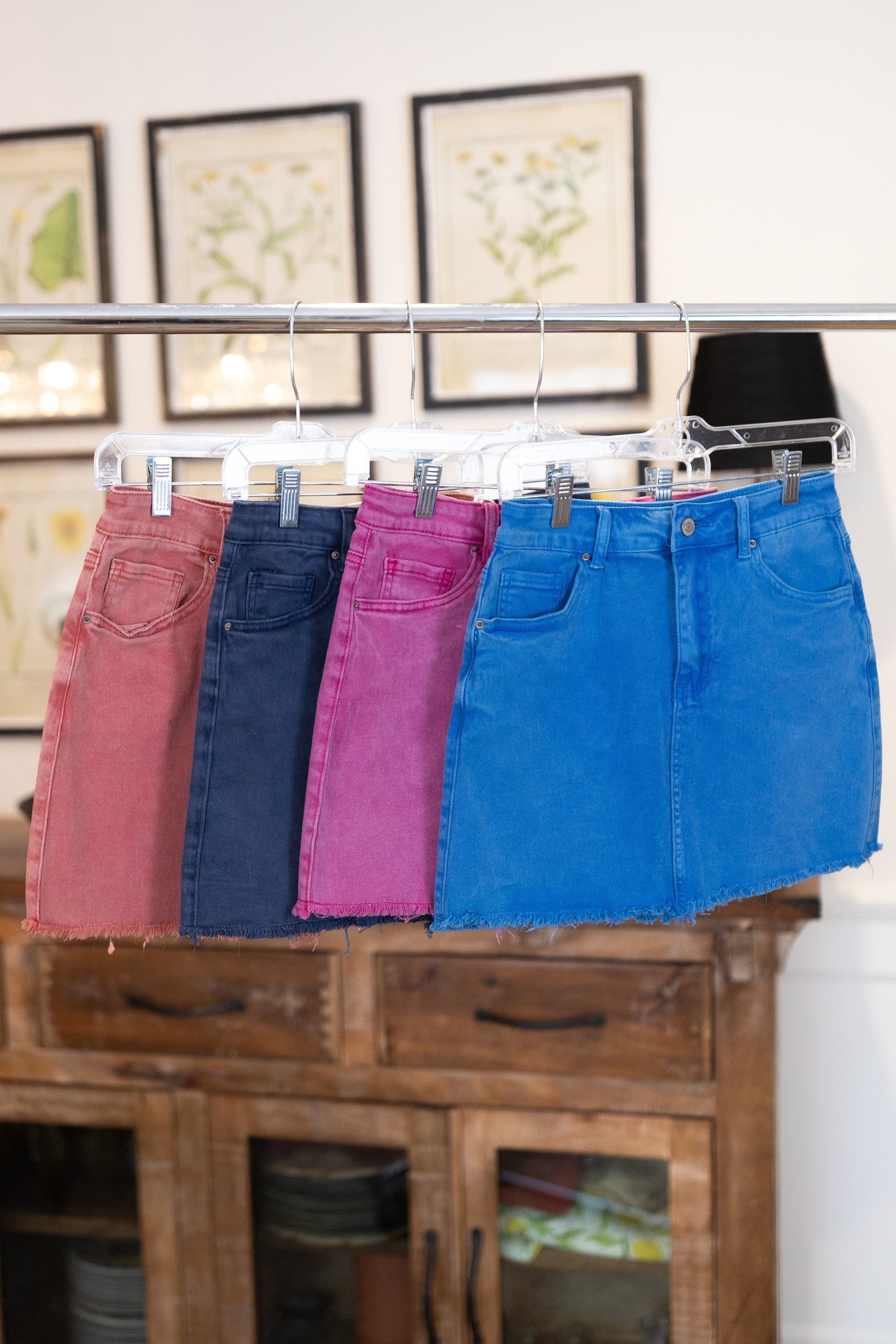 Zenana | Amanda Acid Washed Denim Skirt *Final Sale*