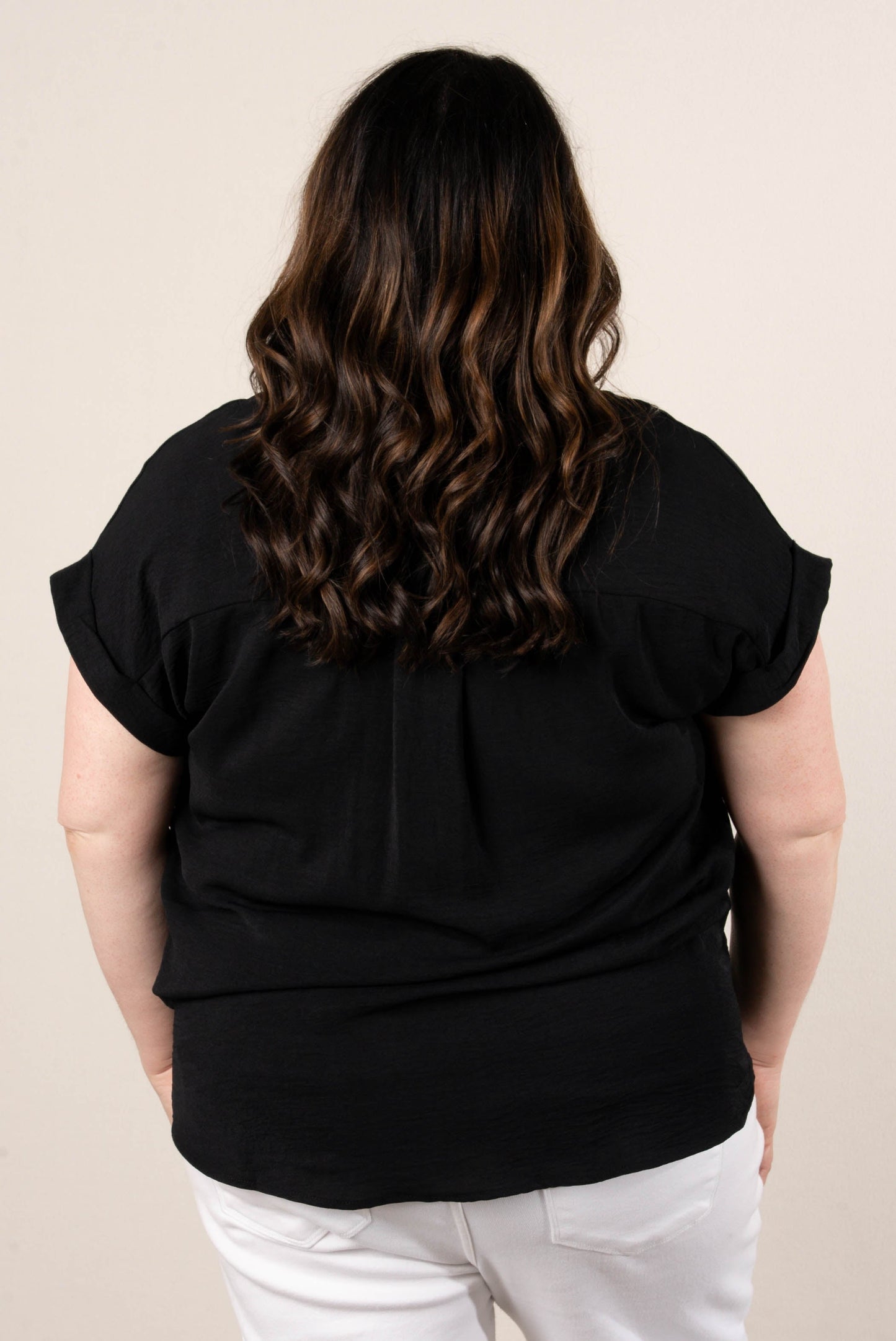 Crinkle Knit Hi-Lo Shirt